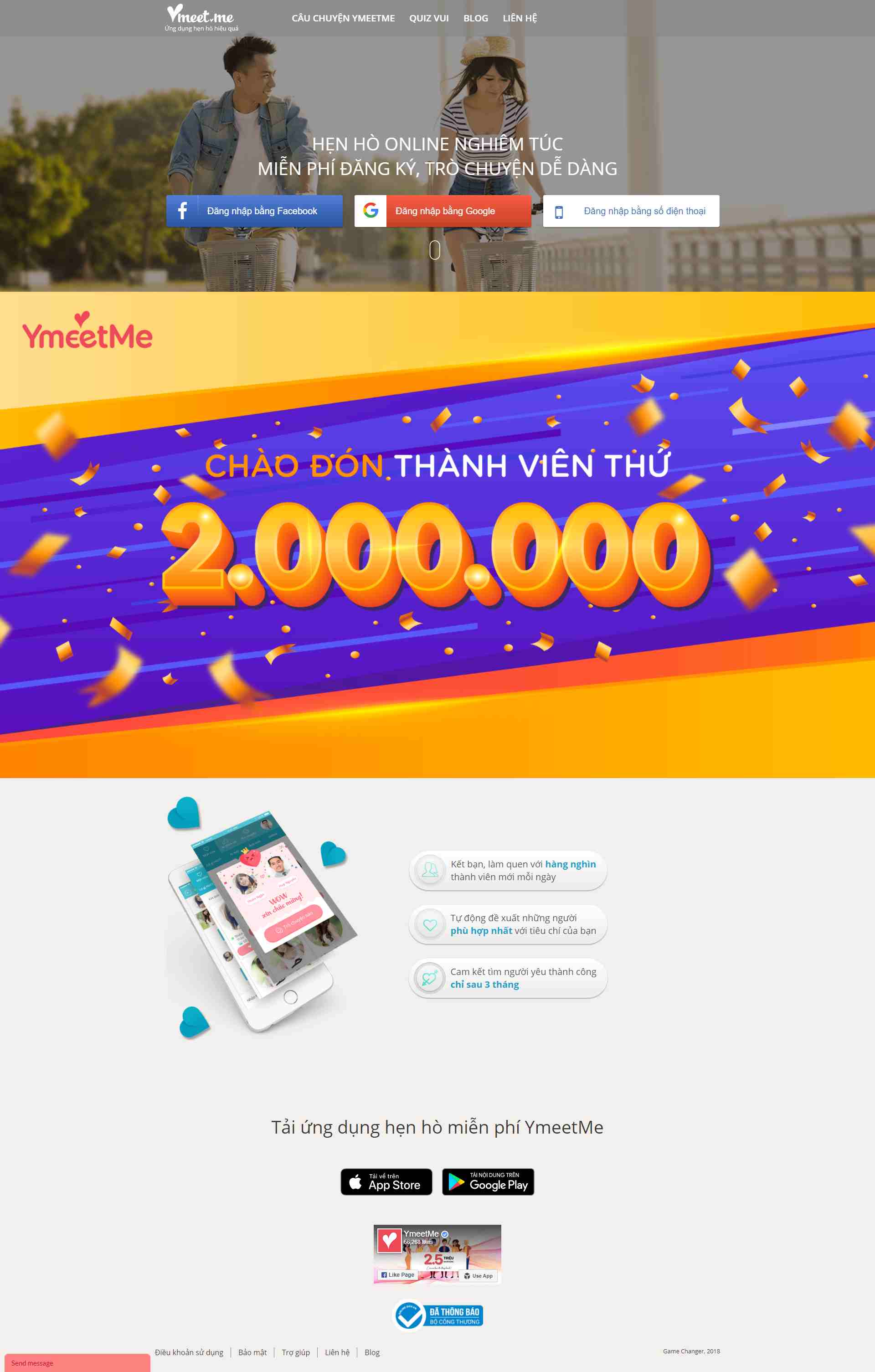 Thiết kế Website web hẹn hò - mymeetme