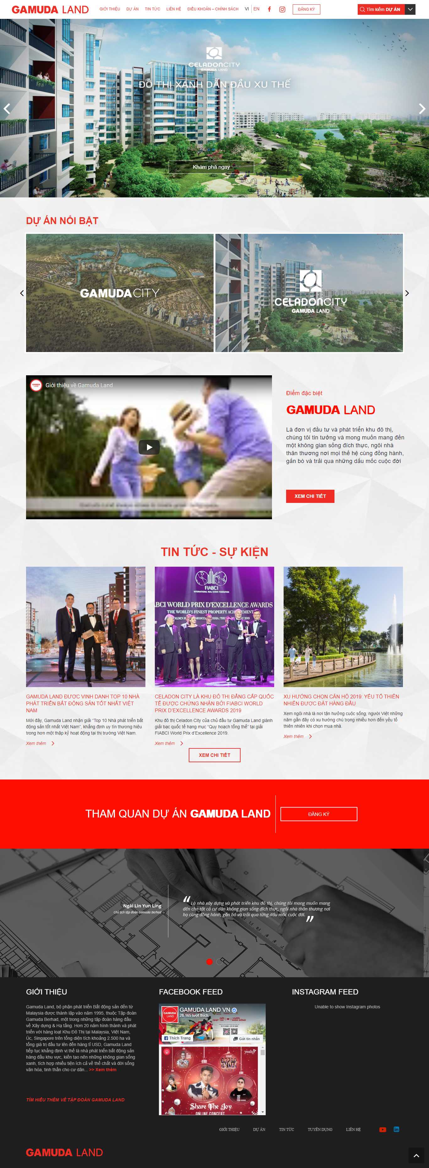 Thiết kế Website Web giới thiệu sản phẩm - gamudalandcomvn