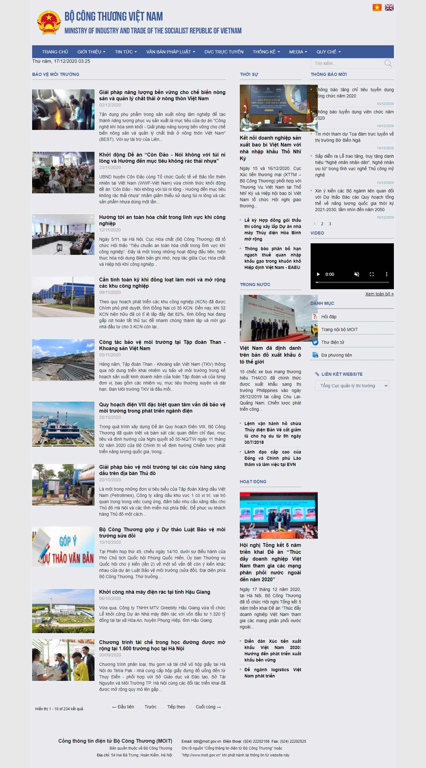 Thiết kế Website Web môi trường - wwwmoitgovvn
