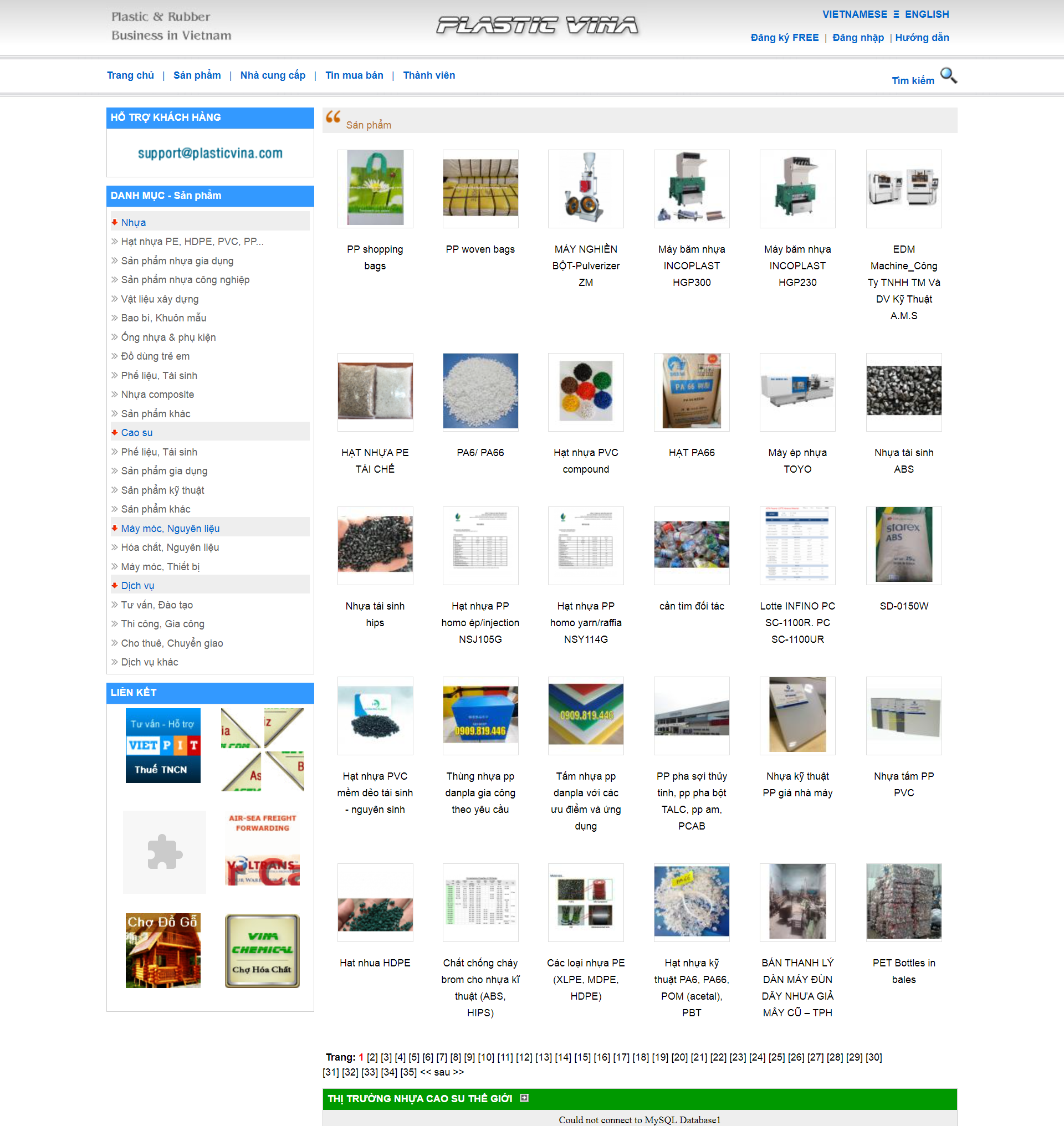 Thiết kế Website web sản xuất nhựa - wwwplasticvinacom