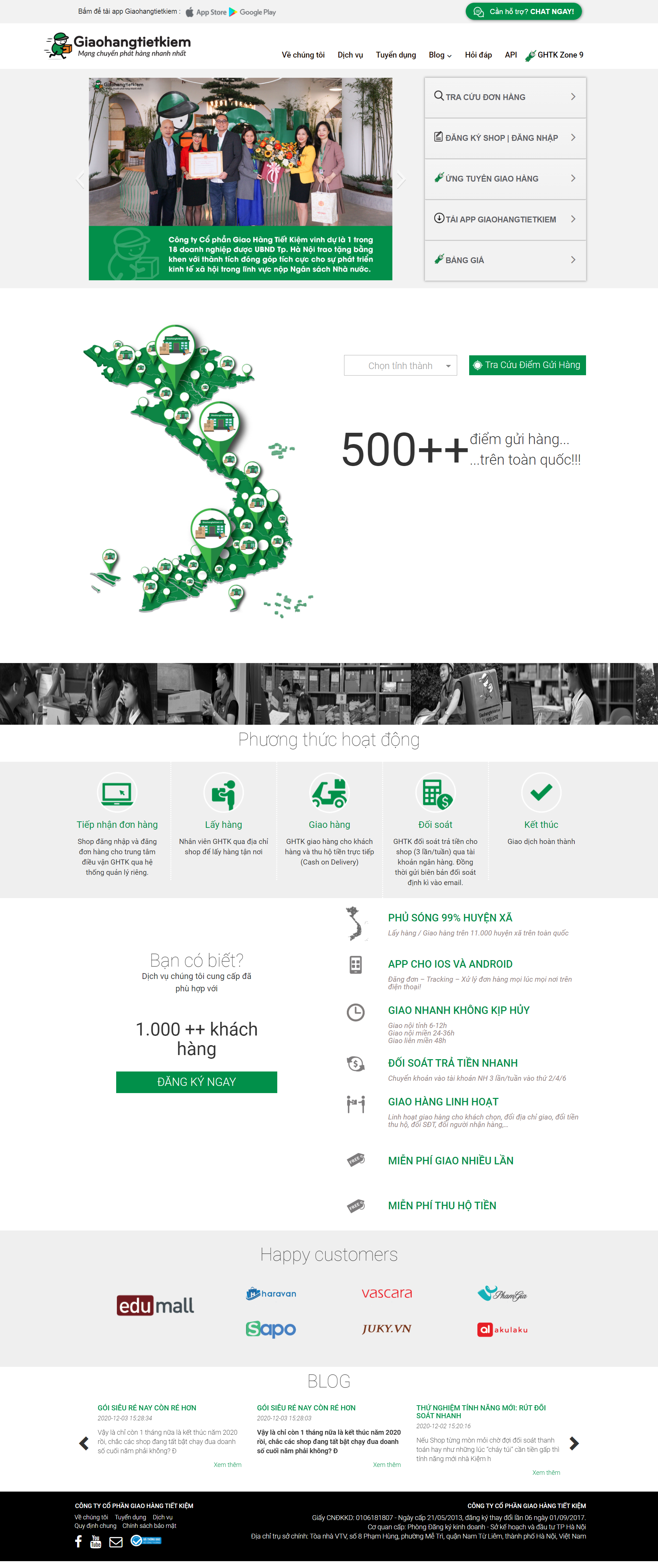 [hawater] Thiết kế Website web công ty - giaohangtietkiemvn