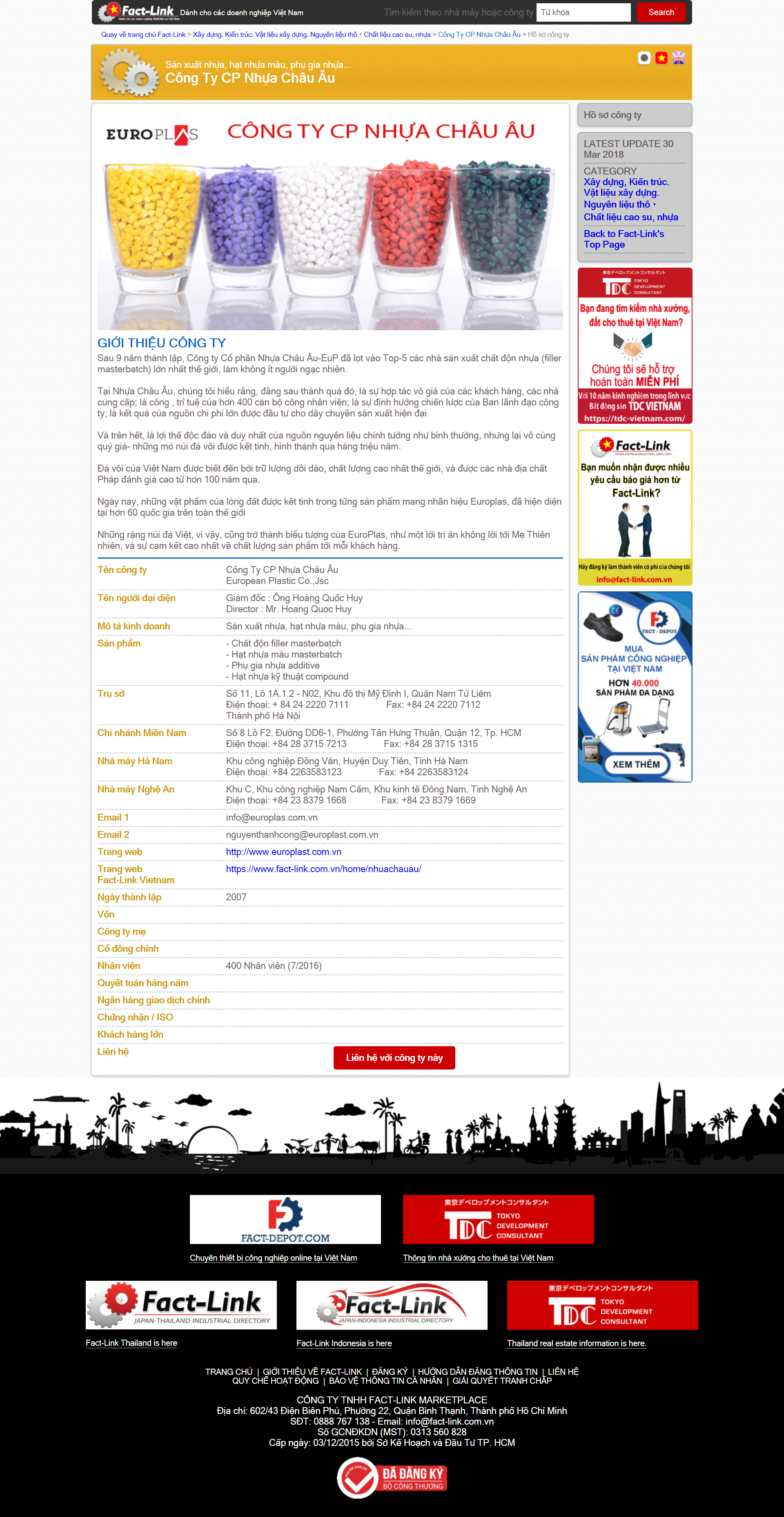 [hawater] Thiết kế Website web công ty - wwwfact-linkcomvn