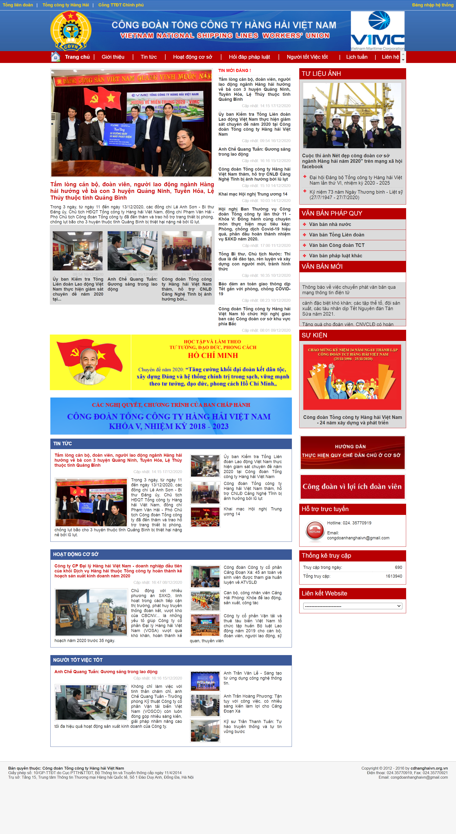 Thiết kế Website web hàng hải - cdhanghaivnorgvn