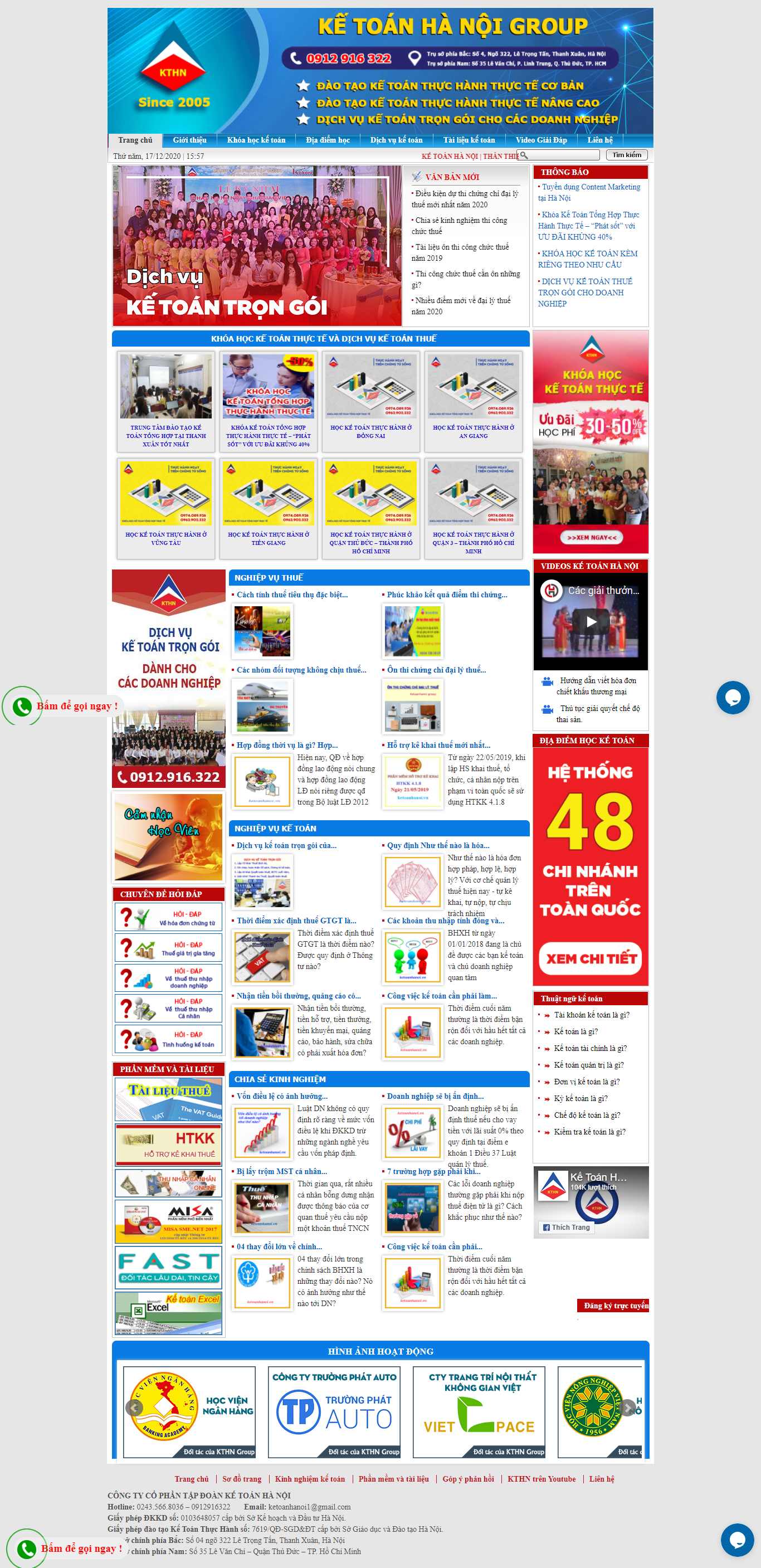 Thiết kế Website web kế toán - wwwketoanhanoivn