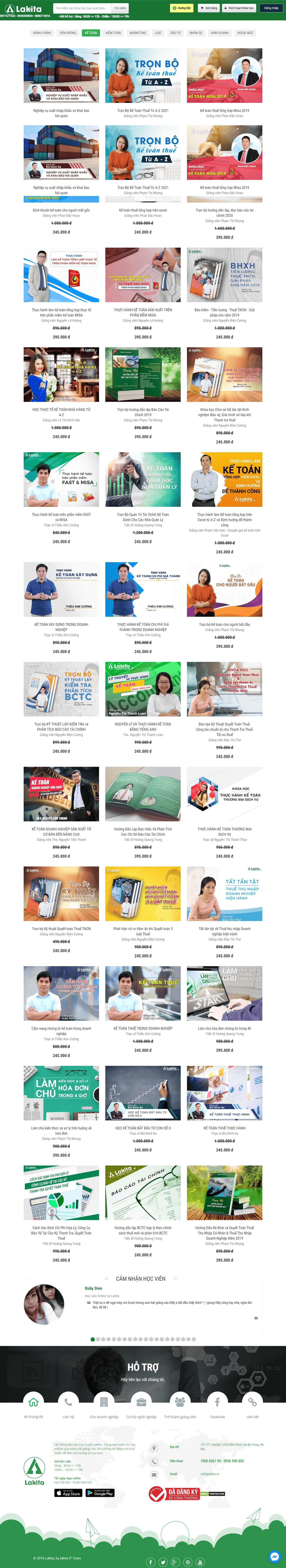 Thiết kế Website web kế toán - lakitavn