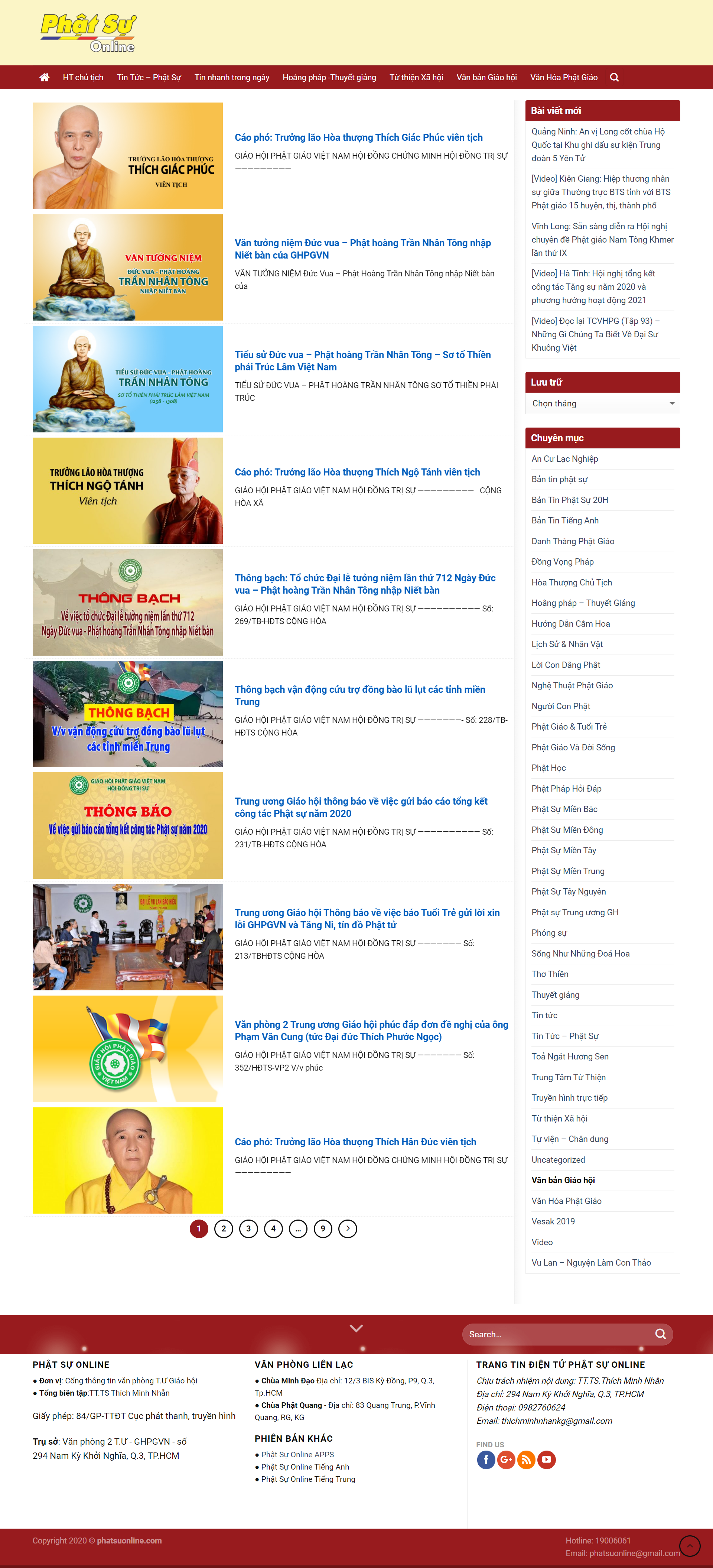 Thiết kế Website web phật giáo - wwwphatsuonlinecom