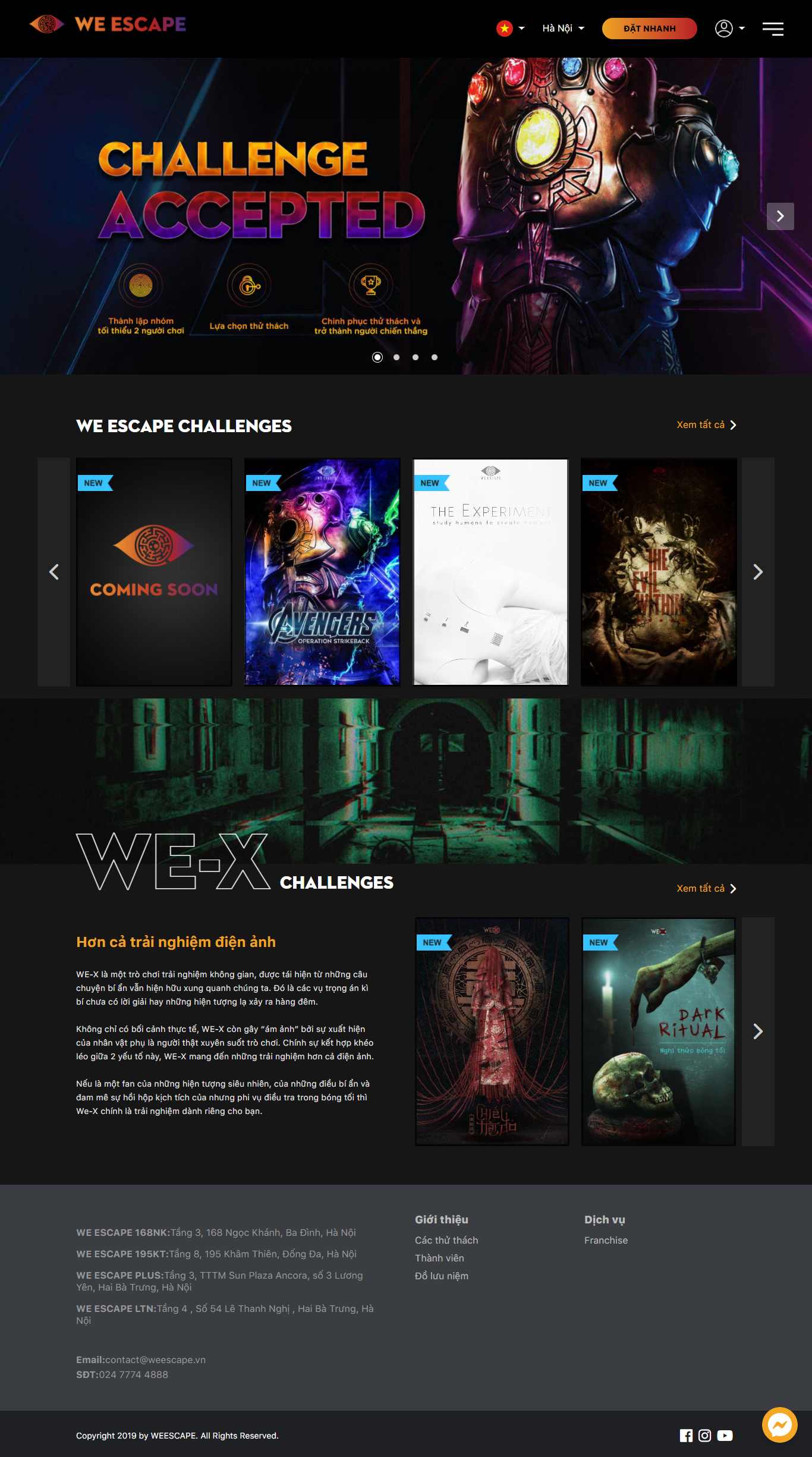 Thiết kế Website web theo yêu cầu - weescapevn