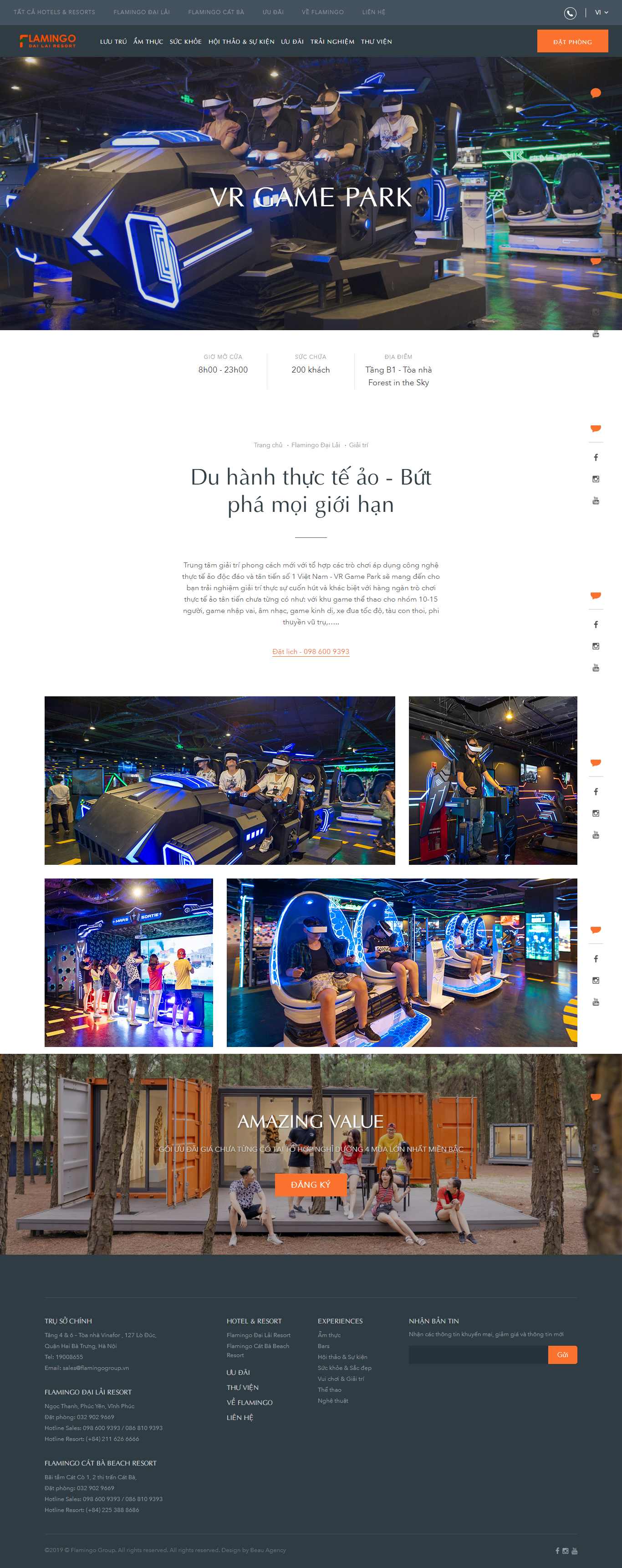 Thiết kế Website web theo yêu cầu - flamingoresortsvn
