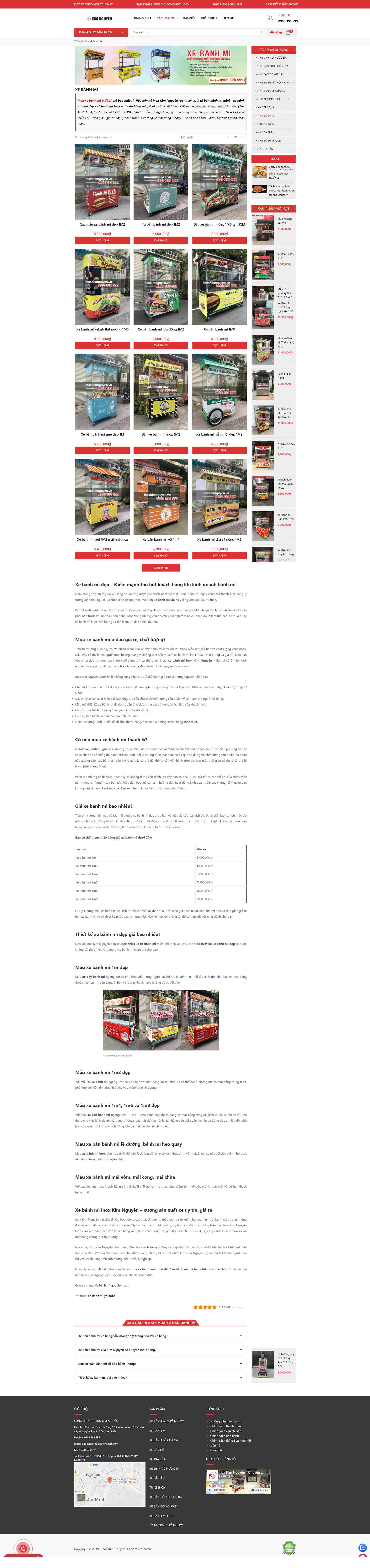 Thiết kế Website web bán bánh - inoxkimnguyenvn