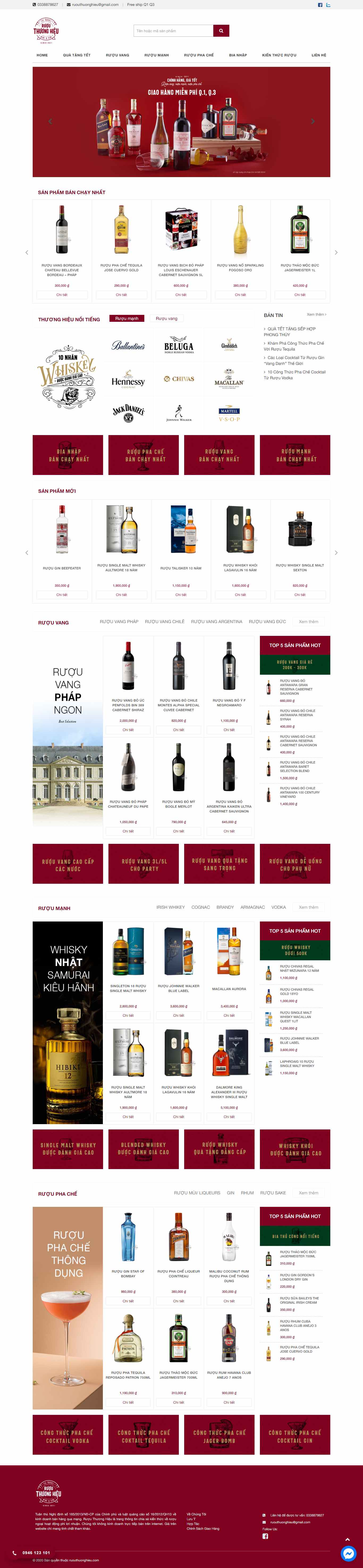 [drinkies] Thiết kế Website web bán rượu bia - ruouthuonghieucom