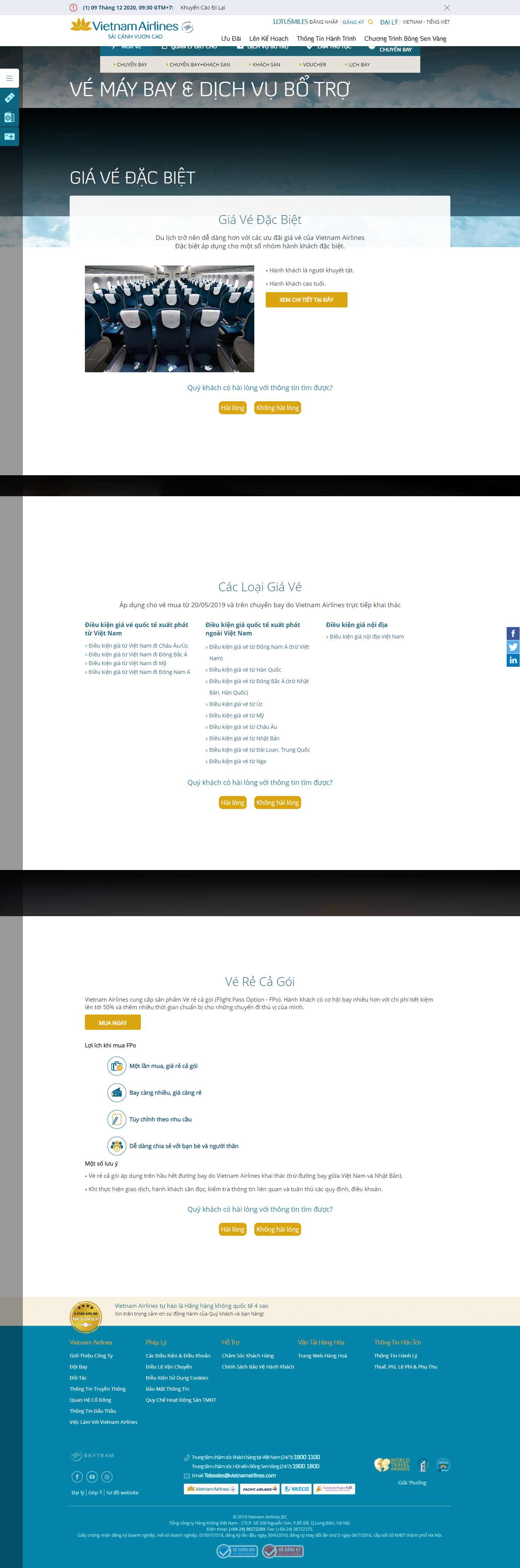 Thiết kế Website web vé máy bay giá rẻ - wwwvietnamairlinescom
