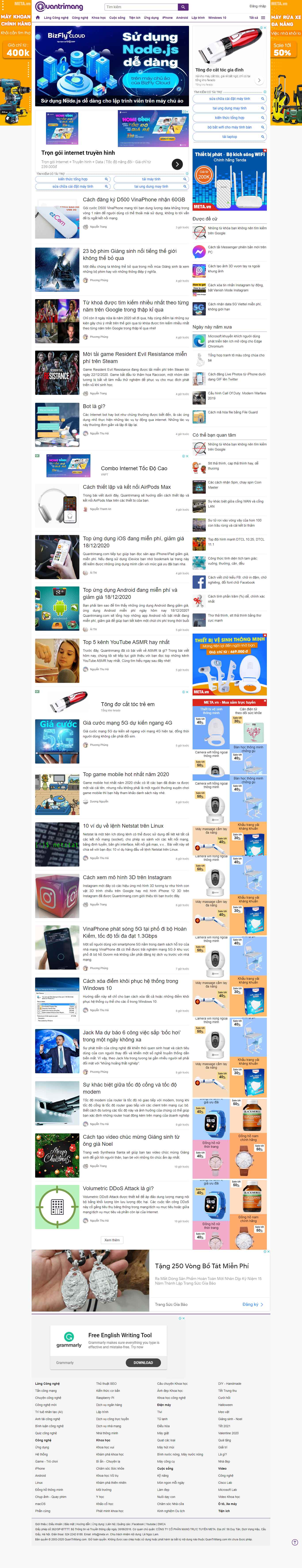 Thiết kế Website web nước ngoài - quantrimangcom