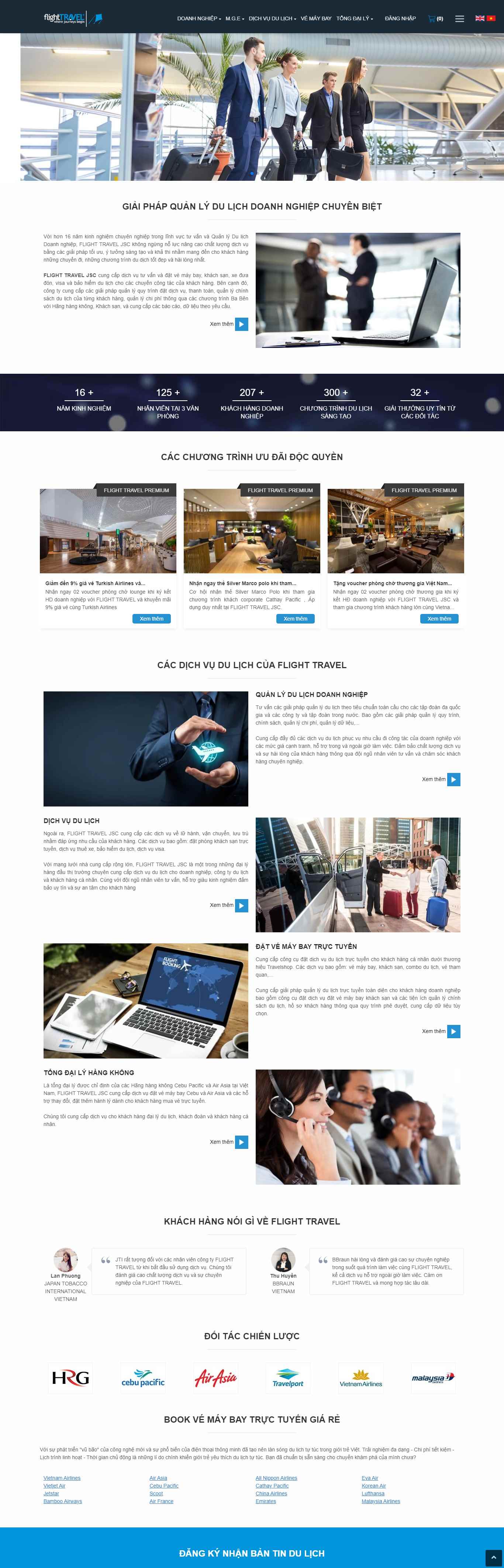 Thiết kế Website web hội thảo - wwwflightraveljsccom