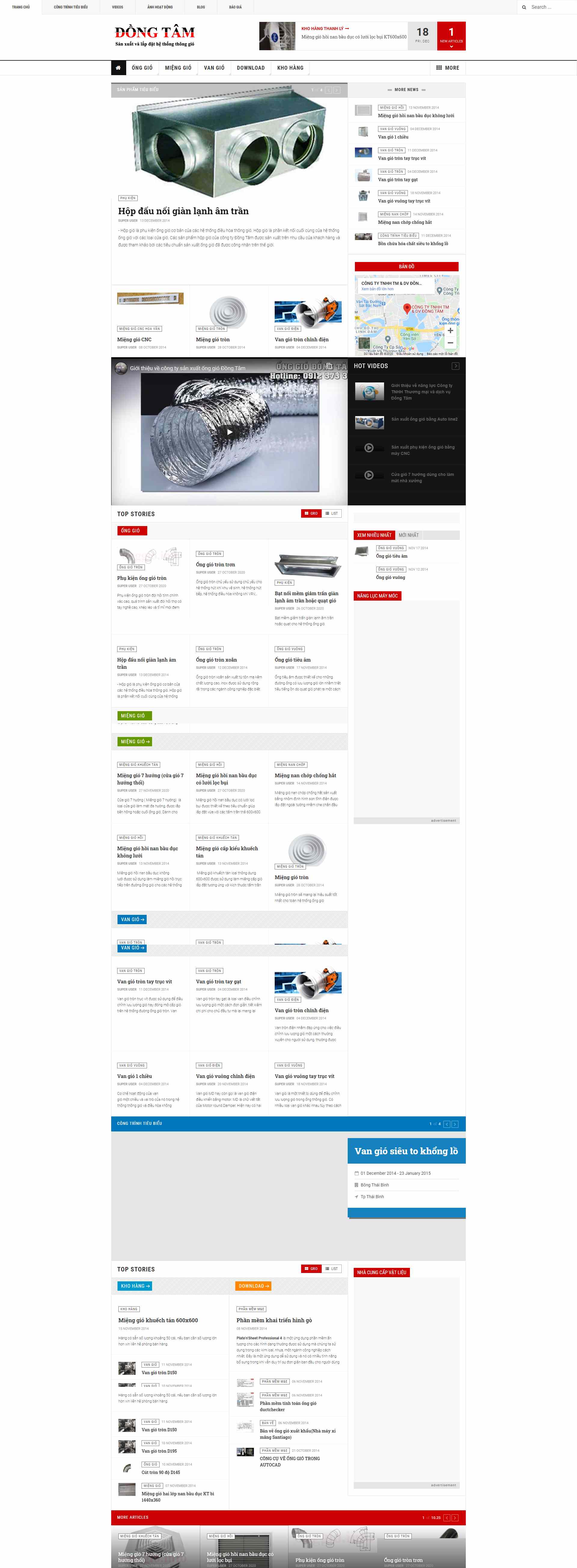 Thiết kế Website web ống gió - wwwonggioinfo