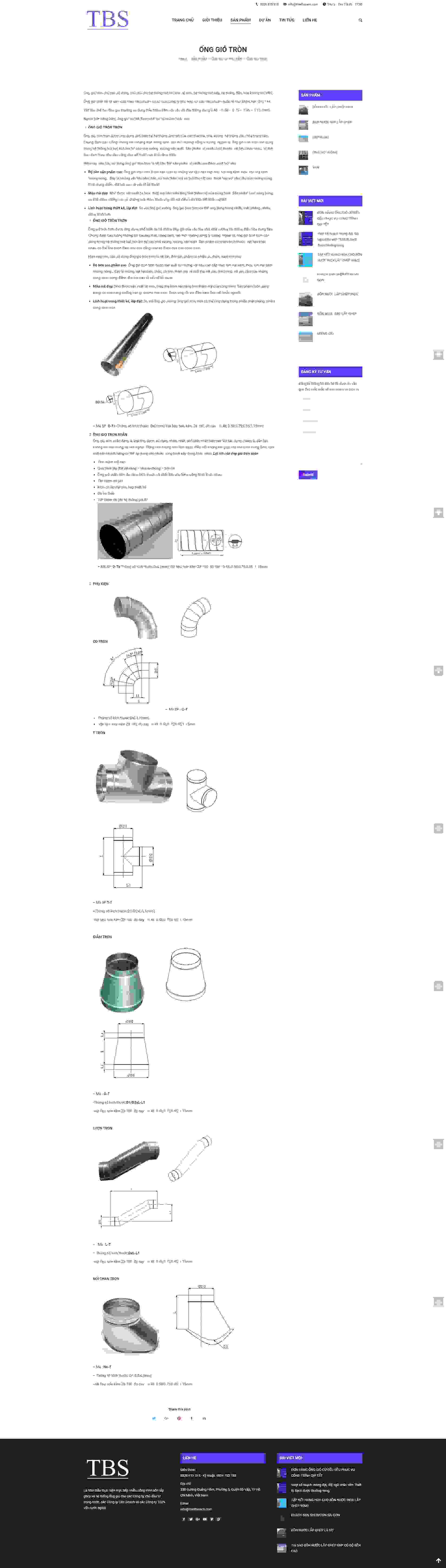 Thiết kế Website web ống gió - thietbisachcom