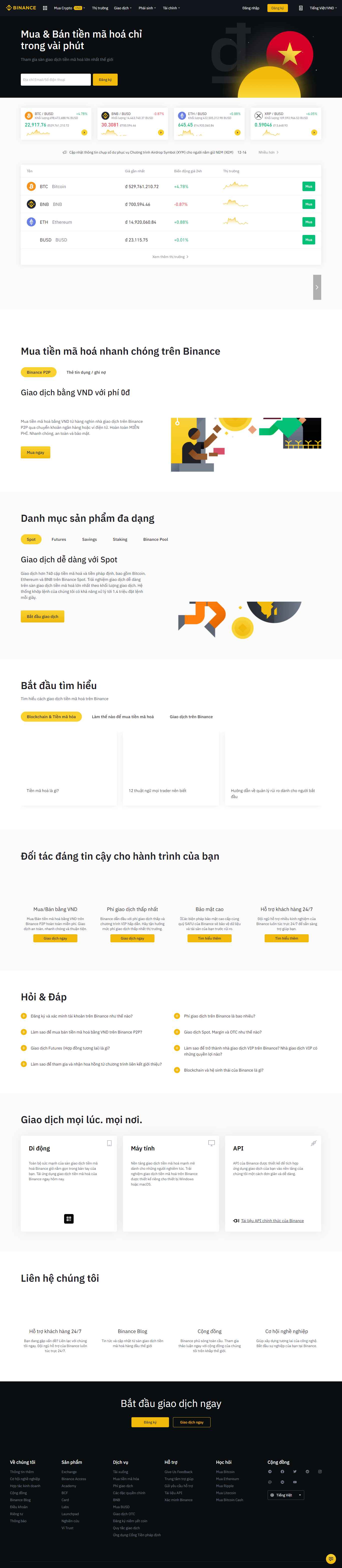 [tapchicoin24h] Thiết kế Website web sàn giao dịch - wwwbinancecom