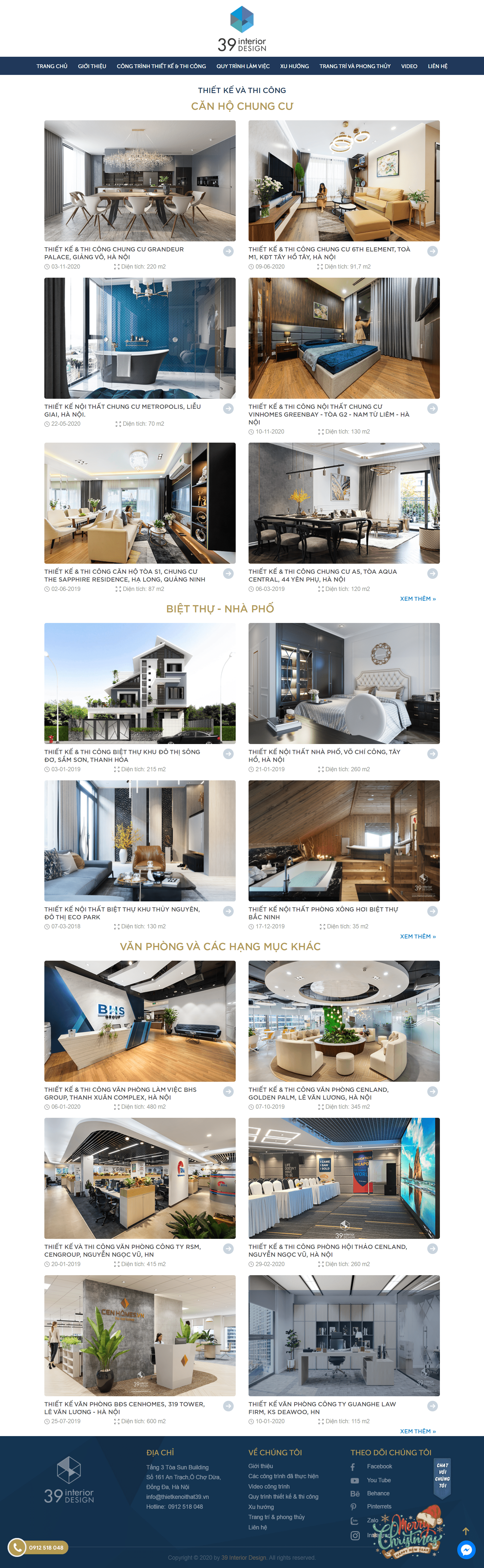 Thiết kế Website Web kiến trúc - thietkenoithat39vn