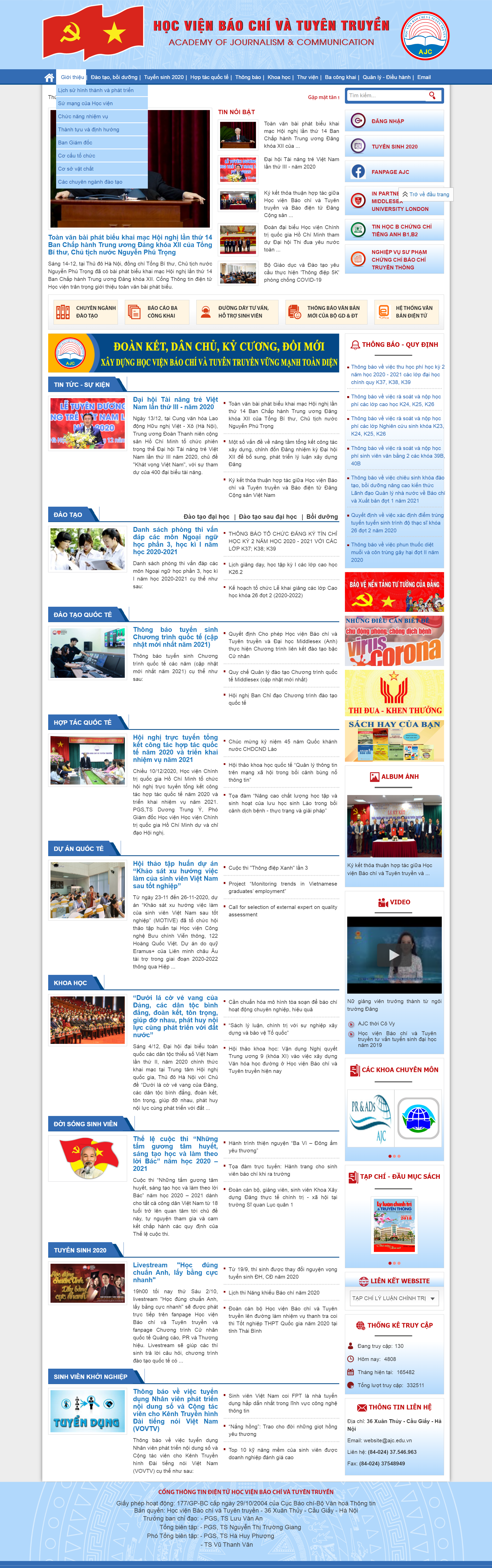 [thanhnien] Thiết kế Website Web báo chí - ajchcmavn