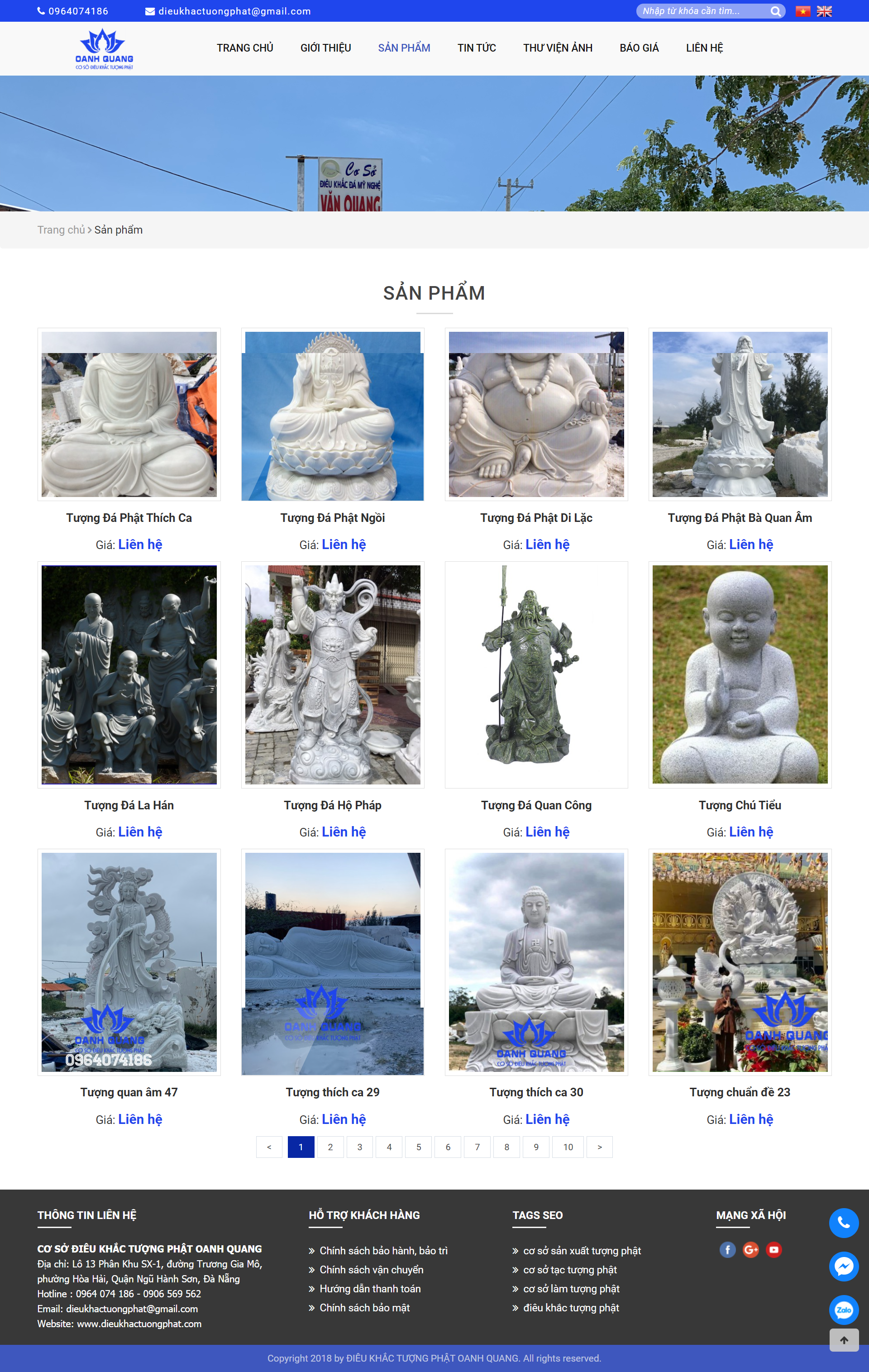 [tuongdamynghe] Thiết kế Website Web điêu khắc - dieukhactuongphatcom