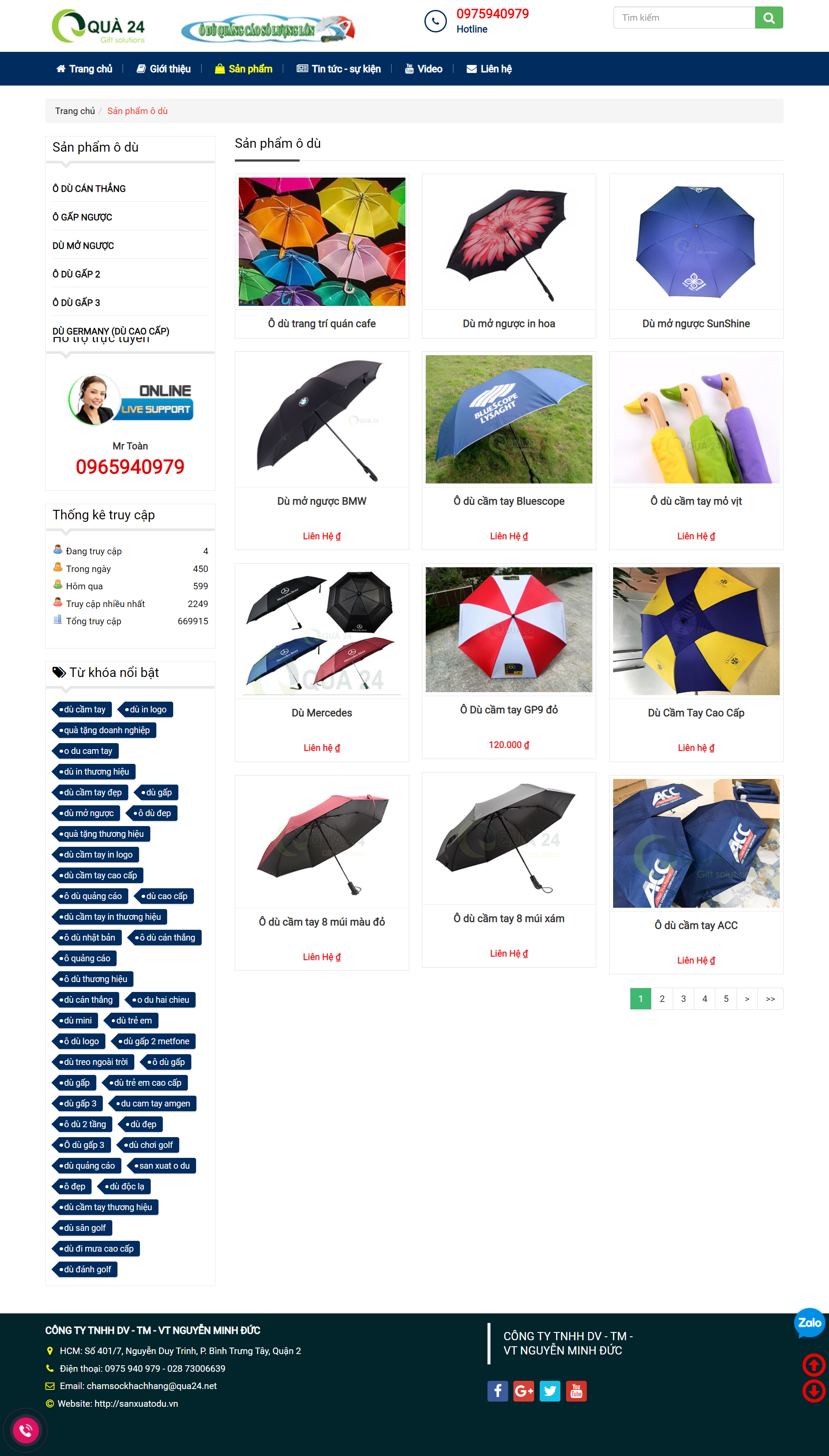 Thiết kế Website web ô cầm tay - sanxuatoduvn