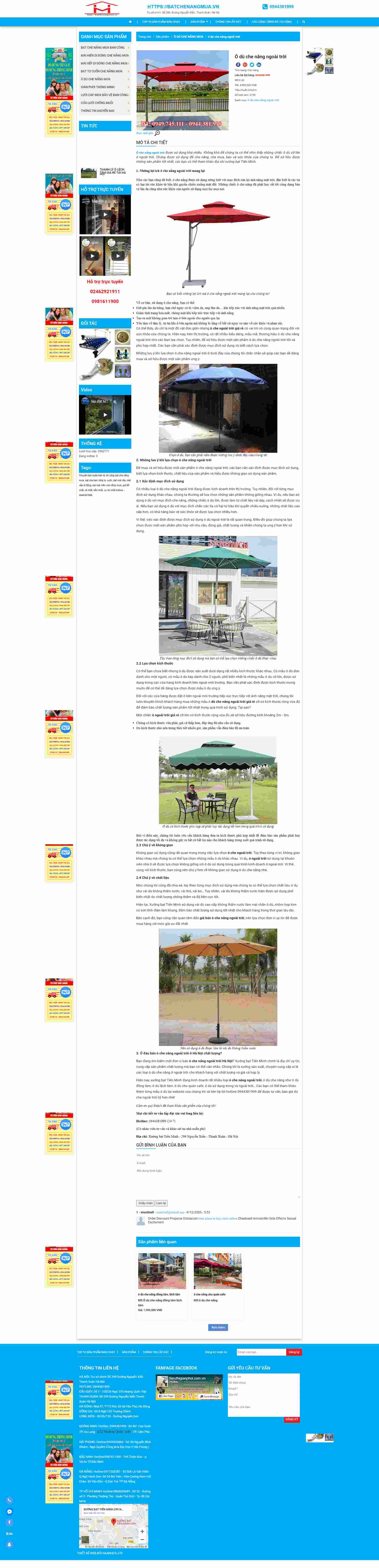 Thiết kế Website web ô cầm tay - batchenangmuavn
