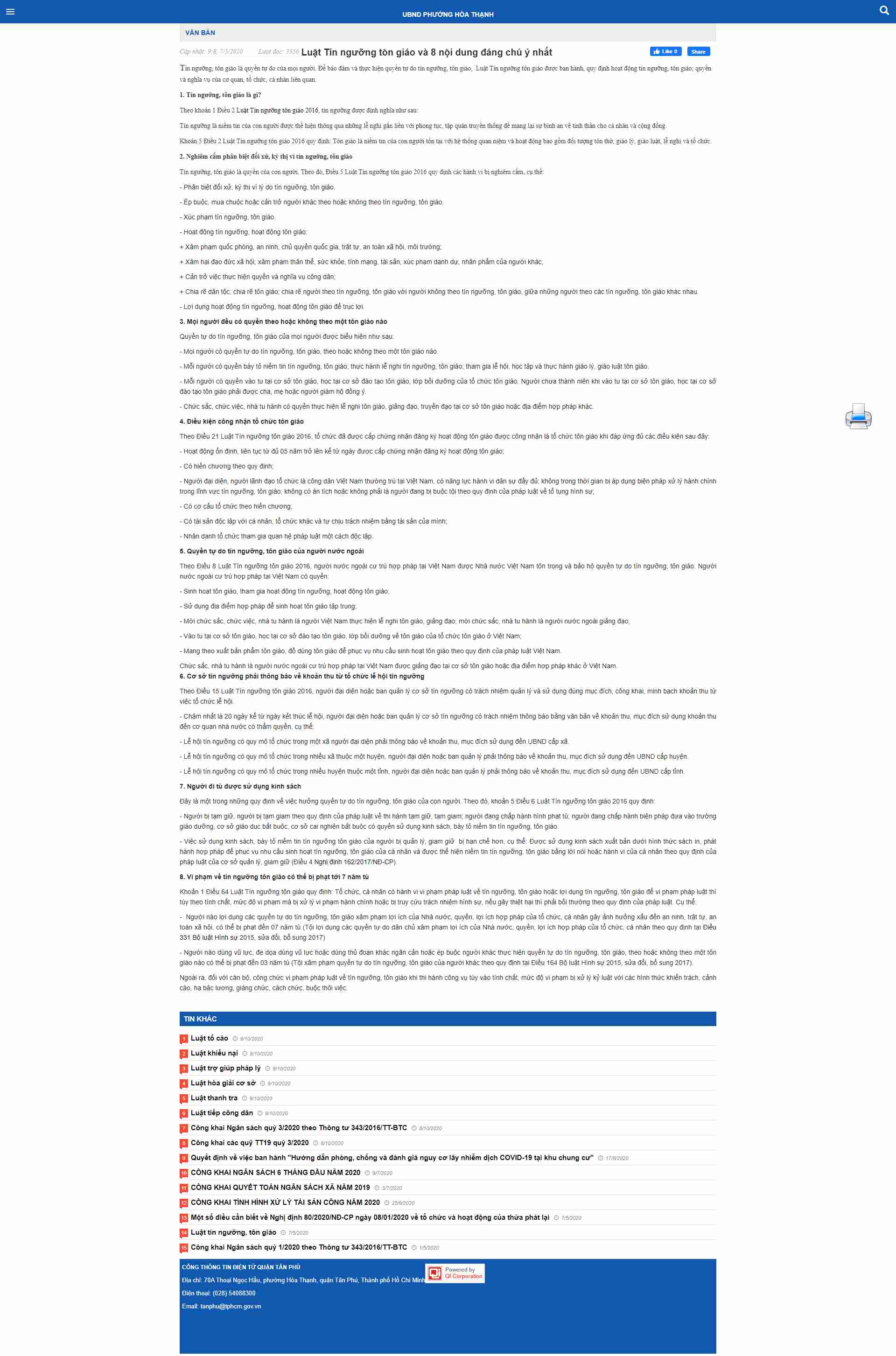 Thiết kế Website web tổ chức tôn giáo - hoathanhtanphuhochiminhcitygovvn