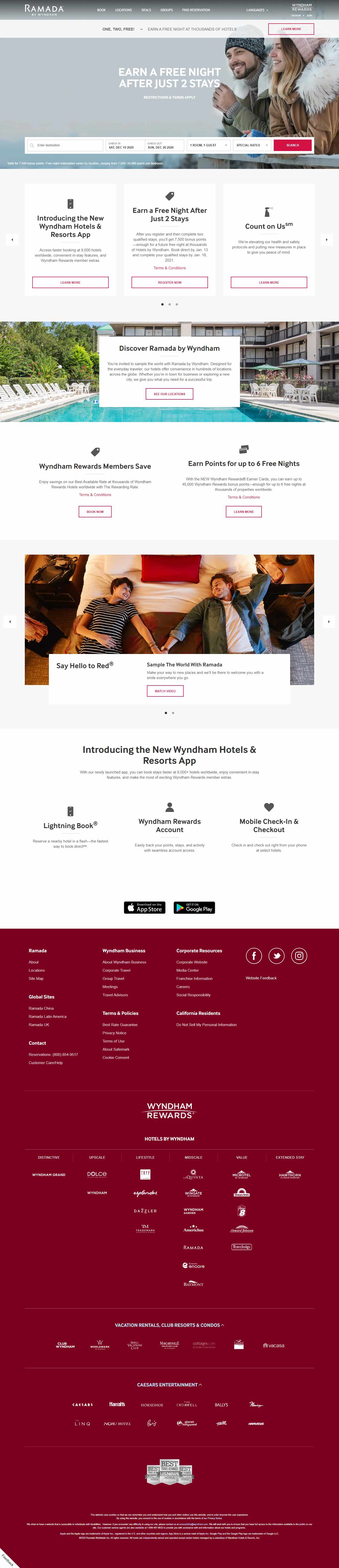 [quatang] Thiết kế Website Landing page web - wwwwyndhamhotelscom