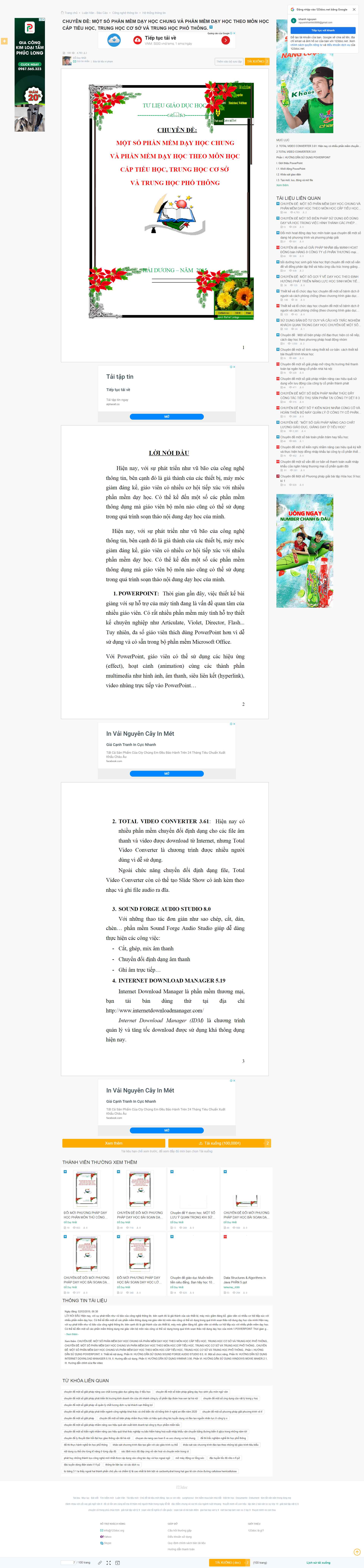 Thiết kế Website web phần mềm dạy học - text123docnet