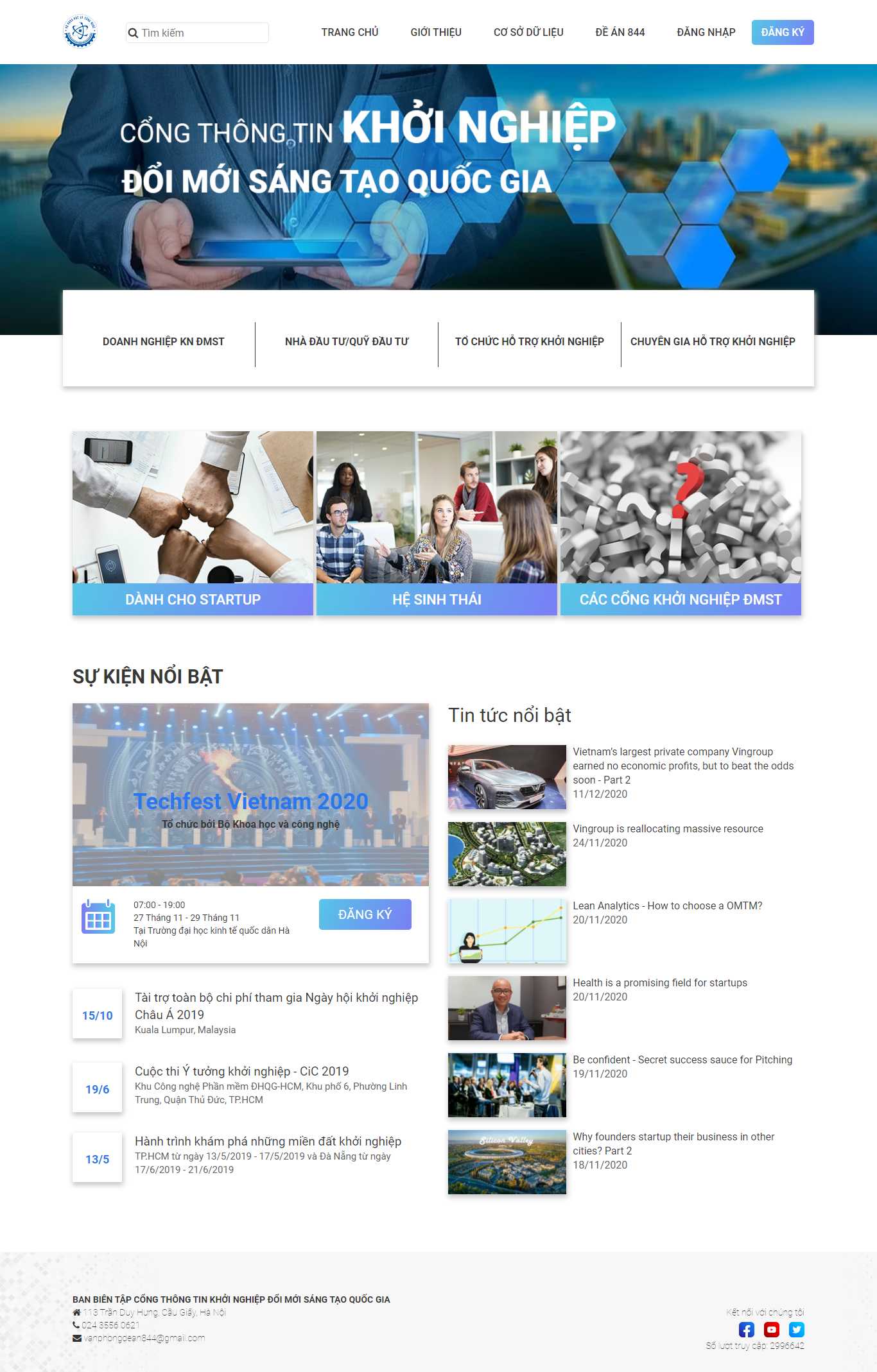 [khoinghiepsangtao] Thiết kế Website web khởi nghiệp - startupgovvn