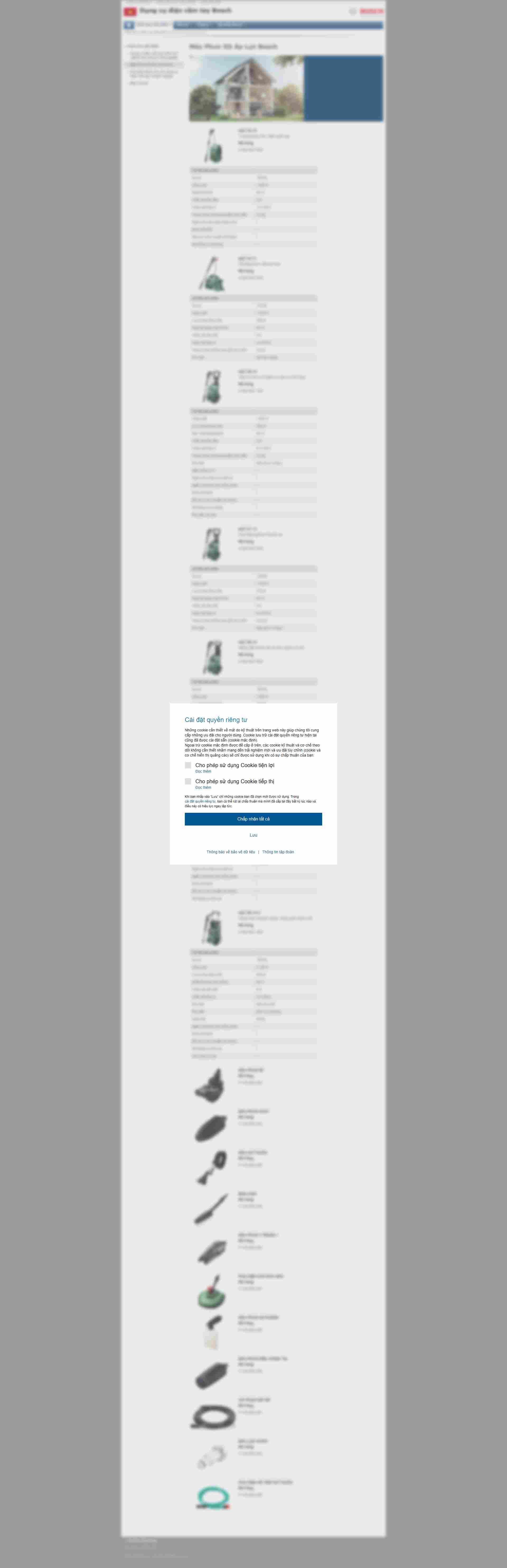 Thiết kế Website web máy phun nước - vnbosch-ptcom