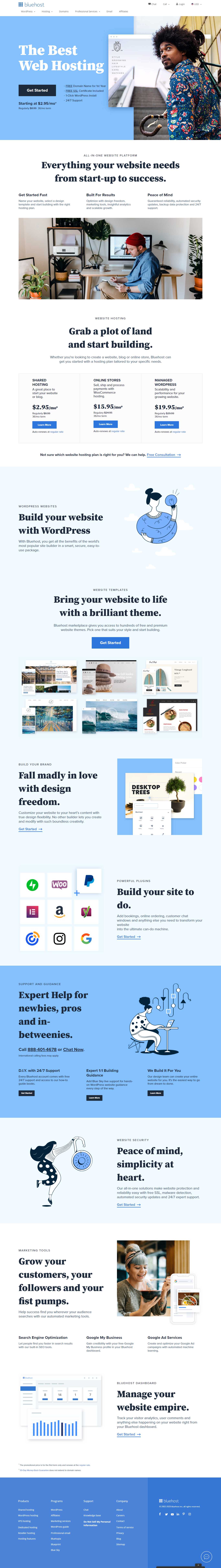 [bkns] Thiết kế Website Web bán hosting - wwwbluehostcom