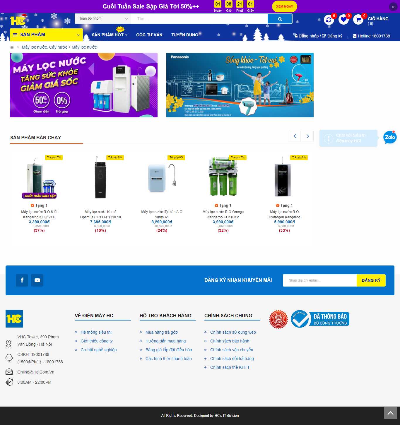 [maylocnuockangaroo] Thiết kế Website Web máy lọc nước - hccomvn