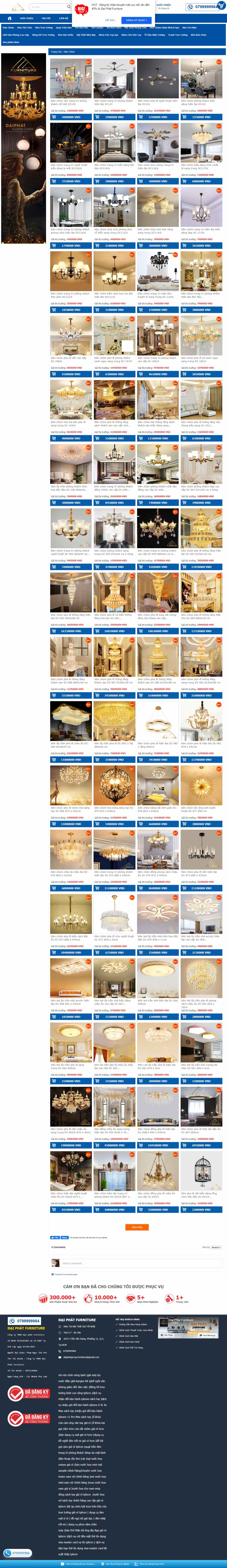 Thiết kế Website web pha lê trang trí - noithatdepgiarevn