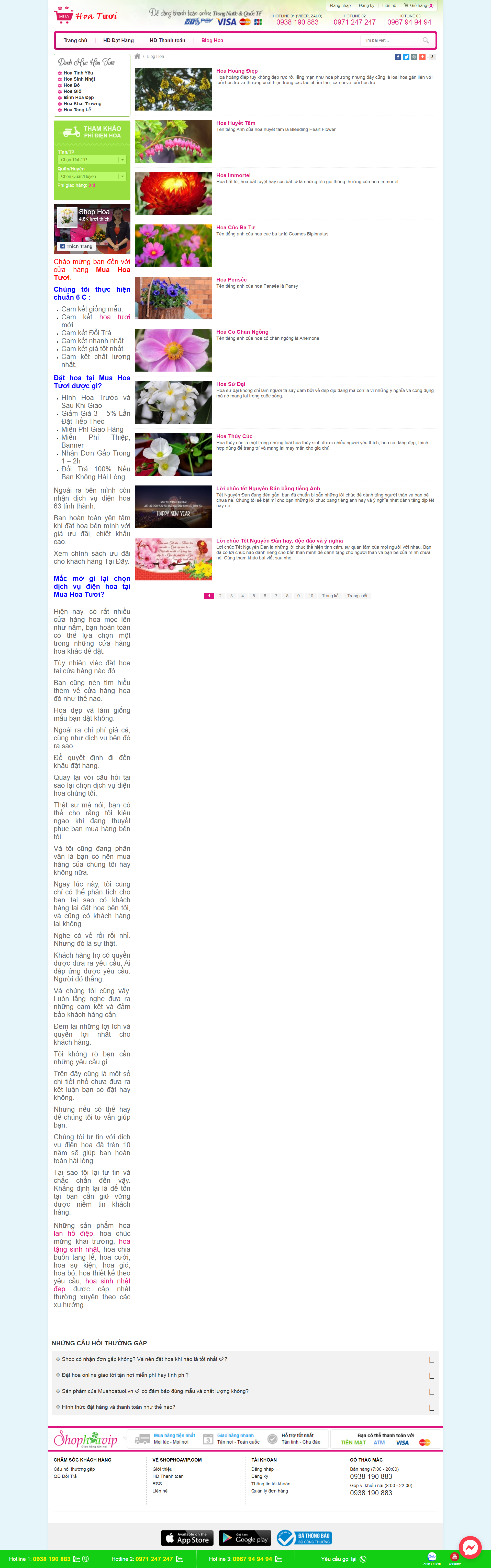 [123flower] Thiết kế Website Web Hoa Tươi - muahoatuoivn