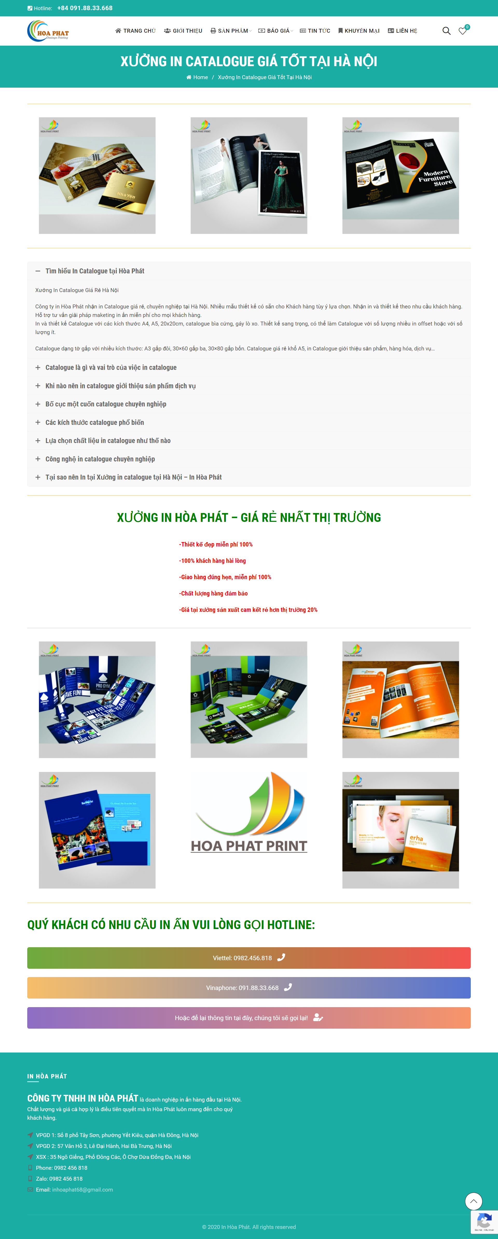 [indepanhduong] Thiết kế Website Web Catalogue - inhoaphatcomvn