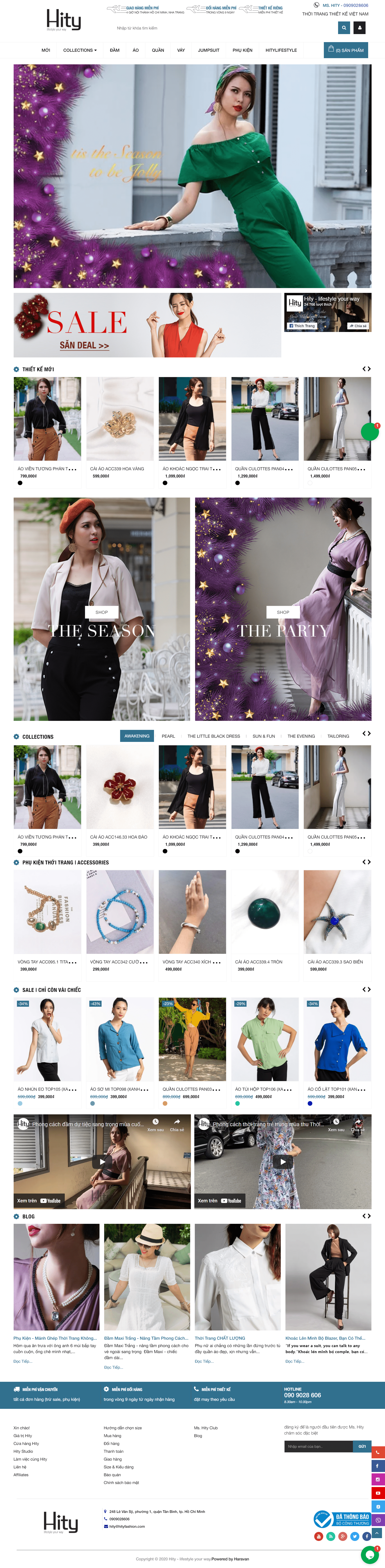 Thiết kế Website Web bán quần áo - wwwhityfashioncom