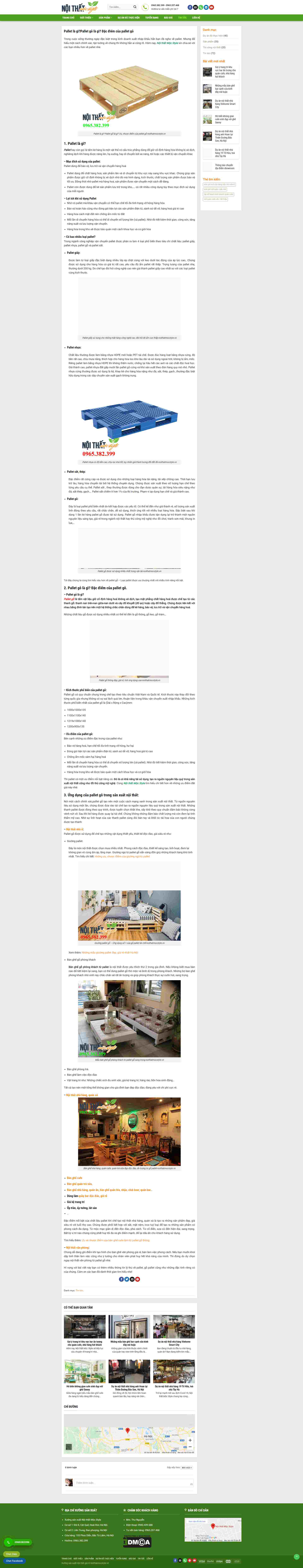 Thiết kế Website web pallet gỗ - noithatmocstylevn