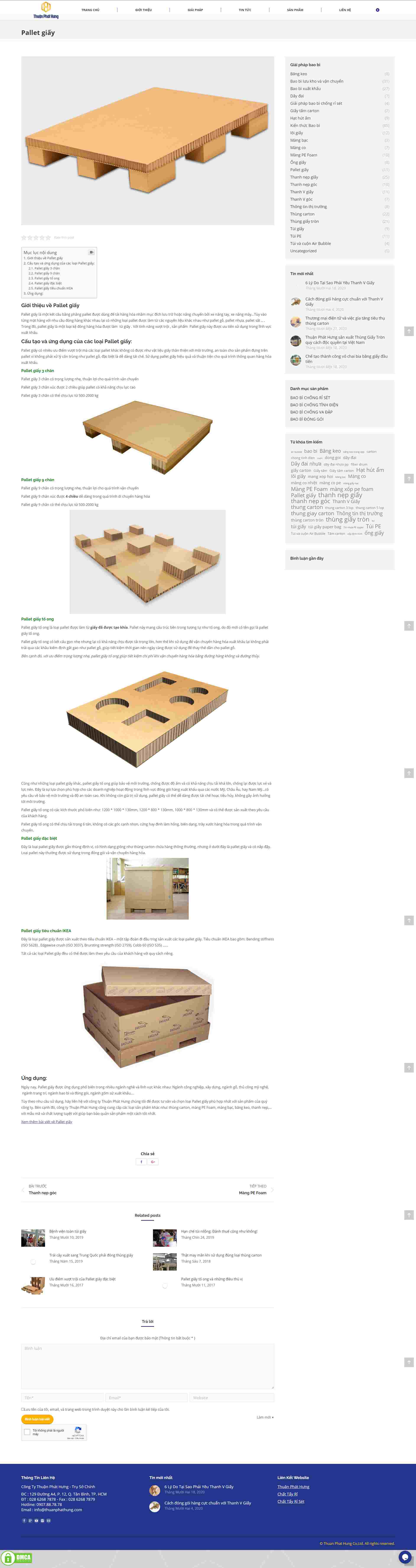 Thiết kế Website web pallet giấy - giaiphapbaobicom