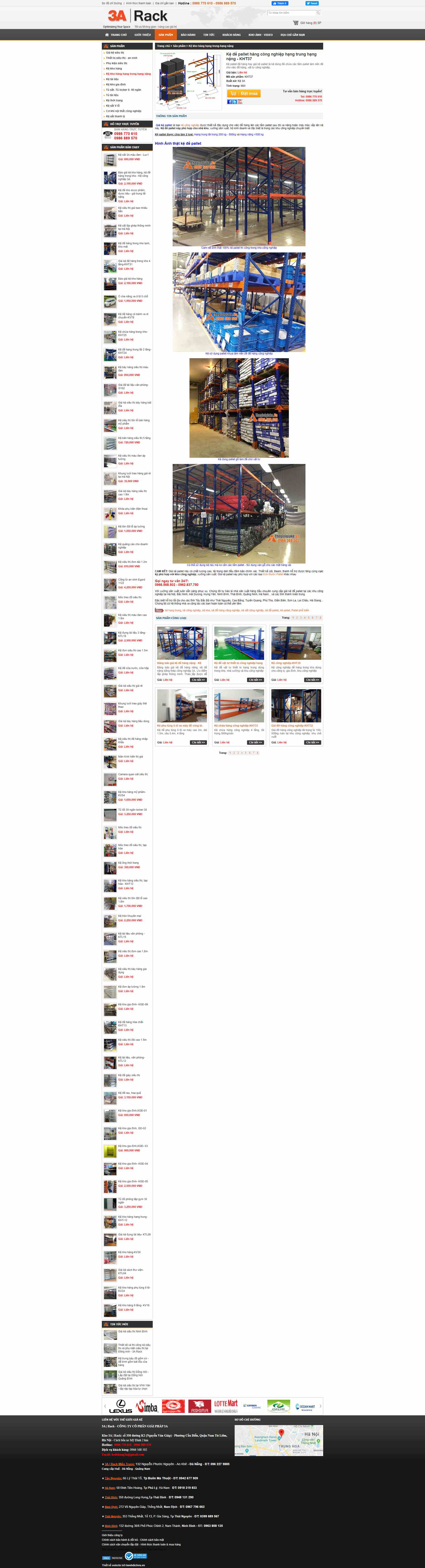 Thiết kế Website web kệ pallet - thegioigiakevn