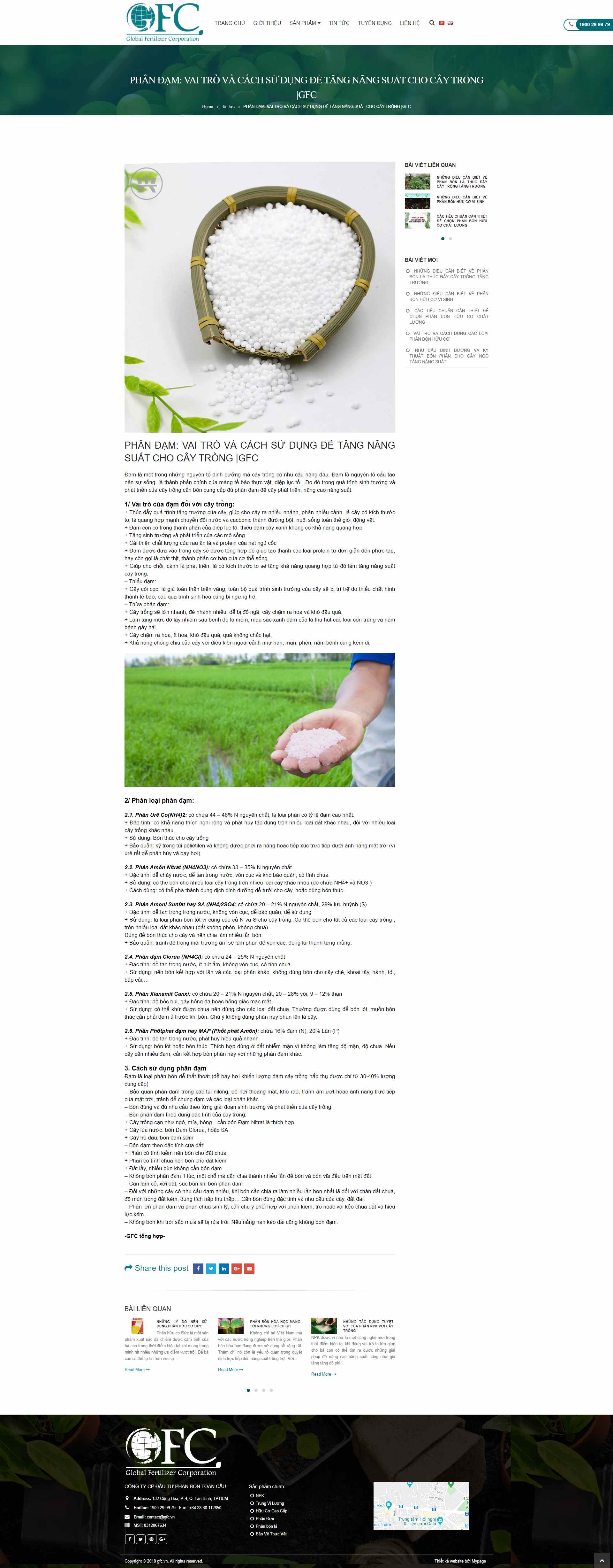 [vandienfmp] Thiết kế Website web phân đạm - gfcvn