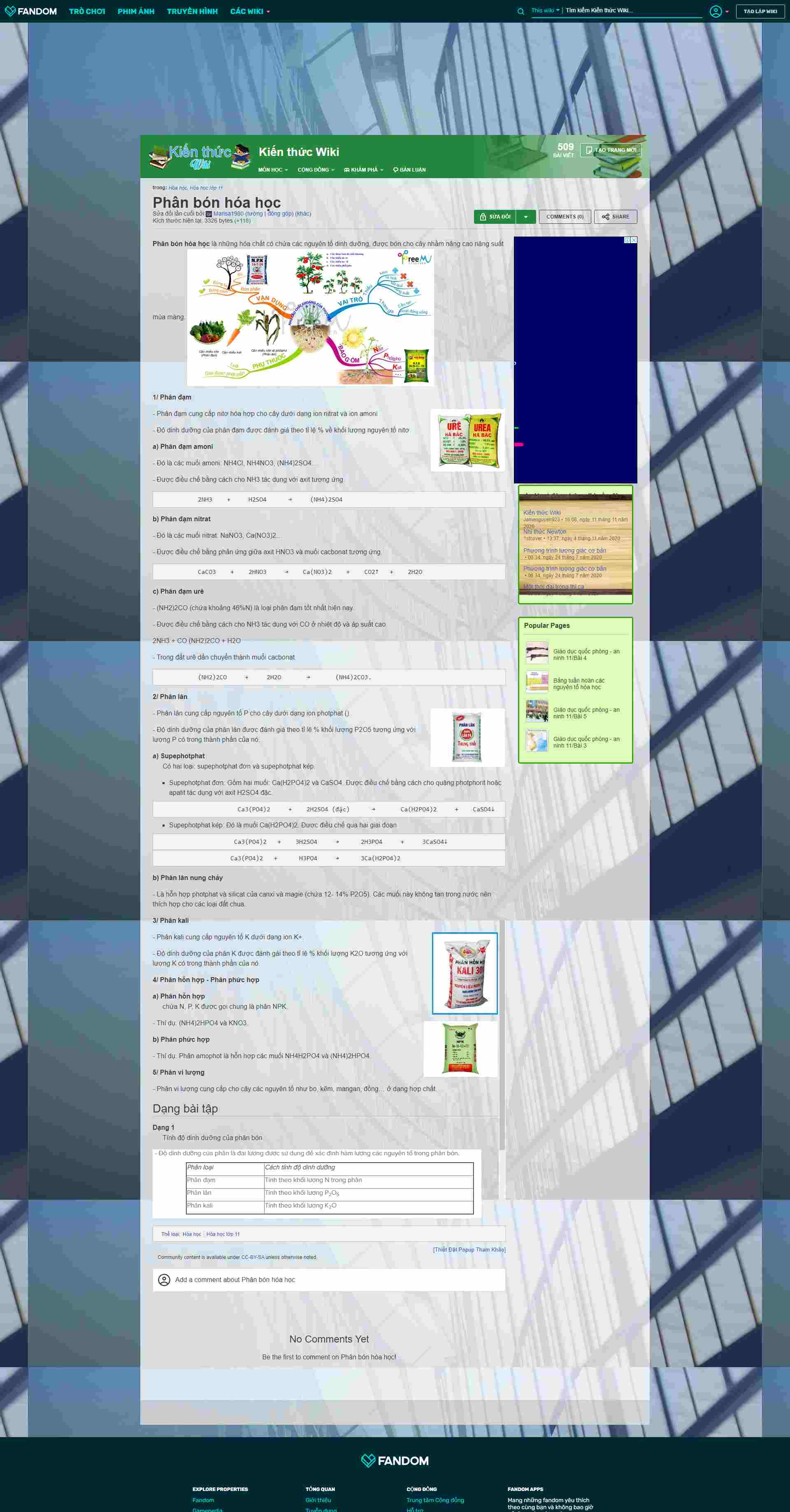 Thiết kế Website web phân bón hóa học - kien-thucfandomcom