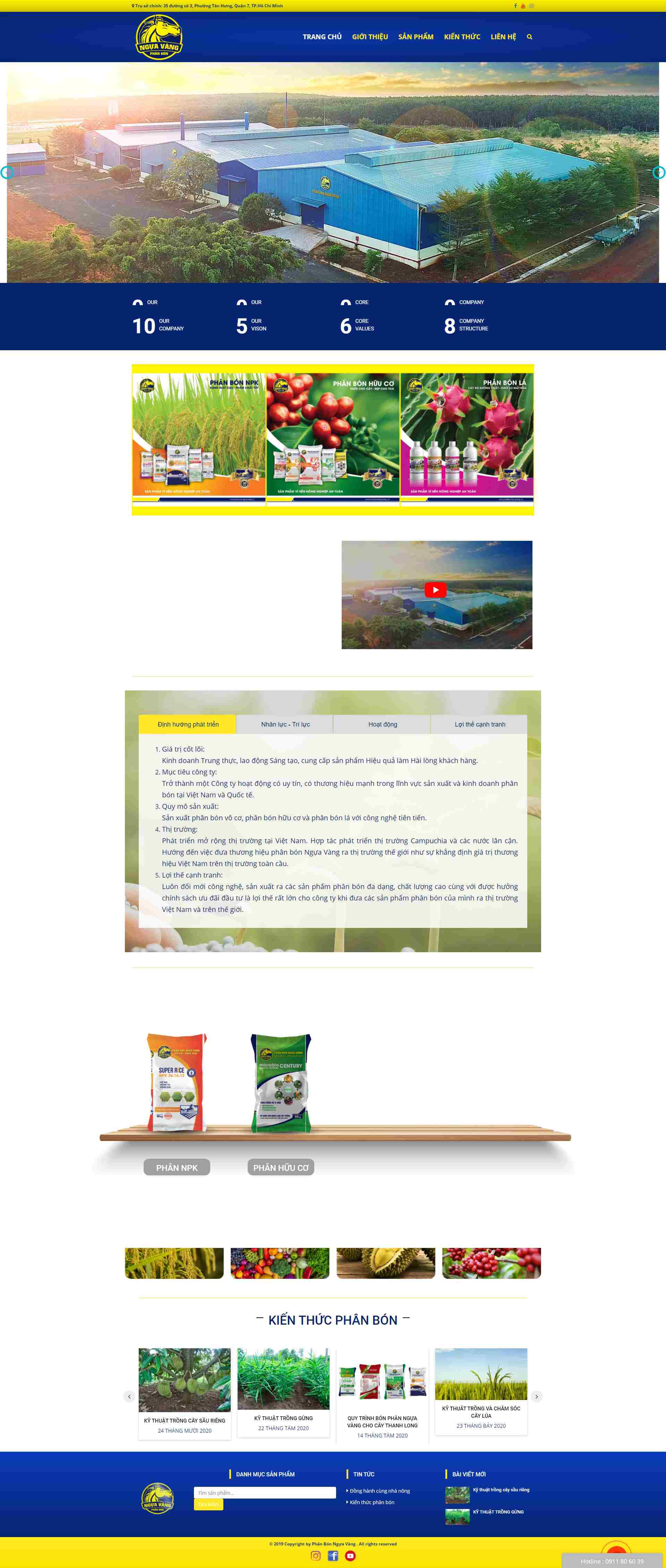 Thiết kế Website web phân bón - phanbonnguavangvn