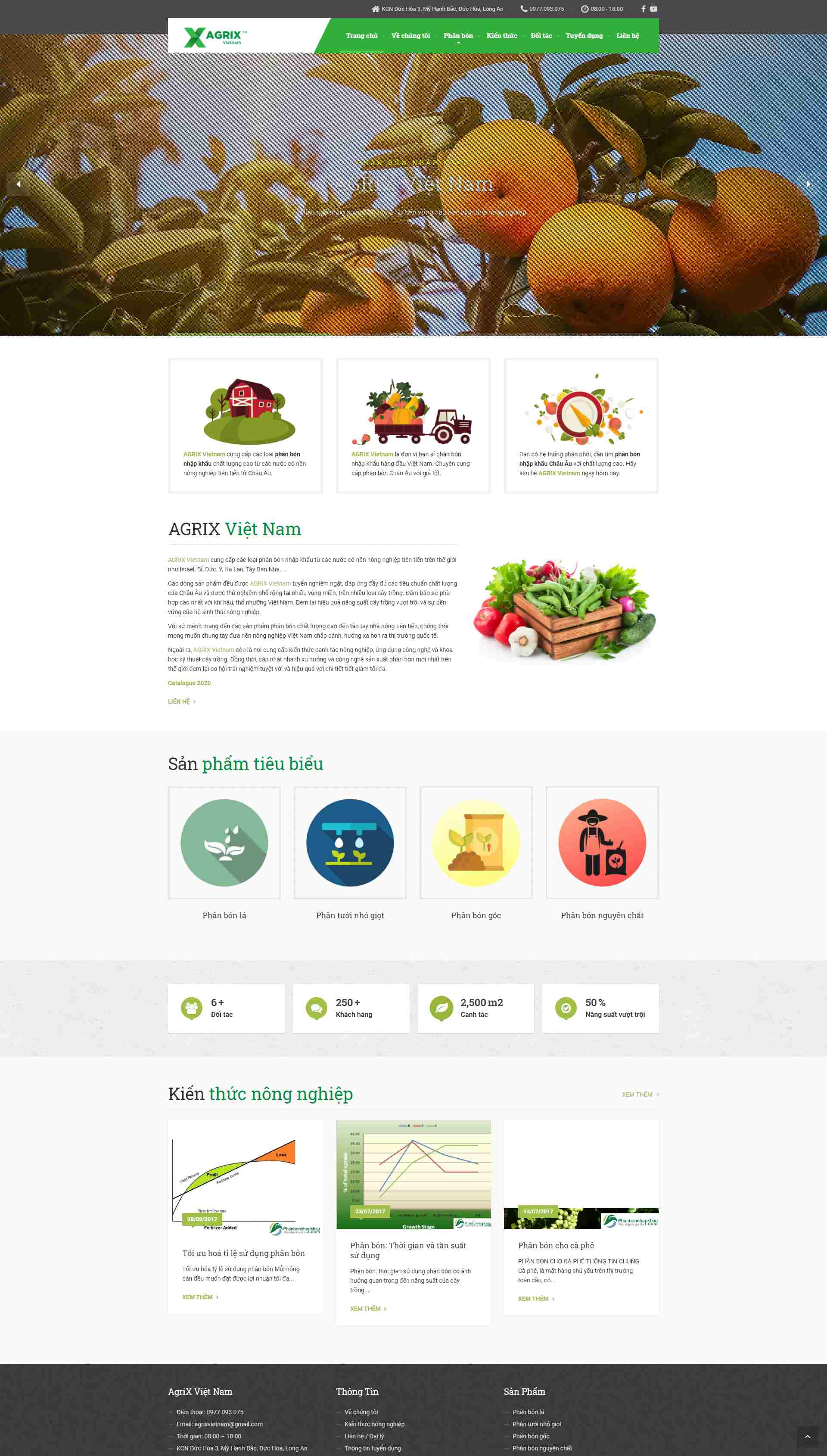 Thiết kế Website web phân bón - phanbonnhapkhaucom