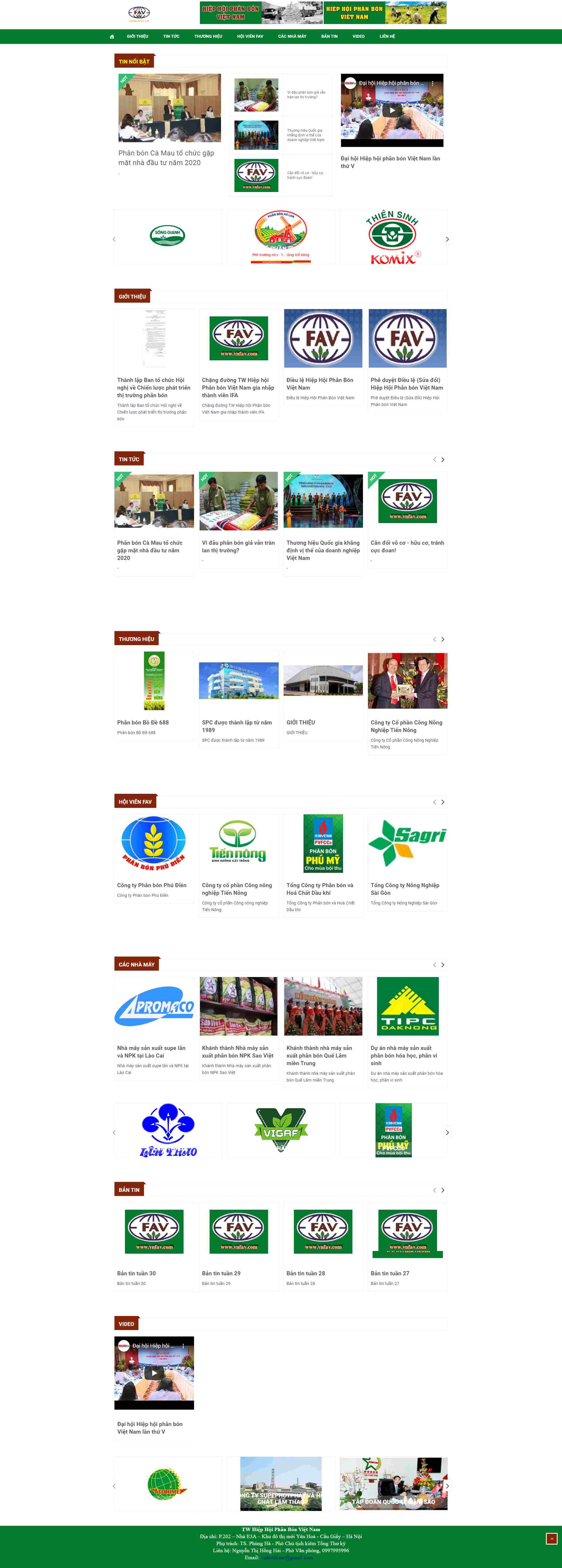 Thiết kế Website web phân bón - wwwvnfavcom