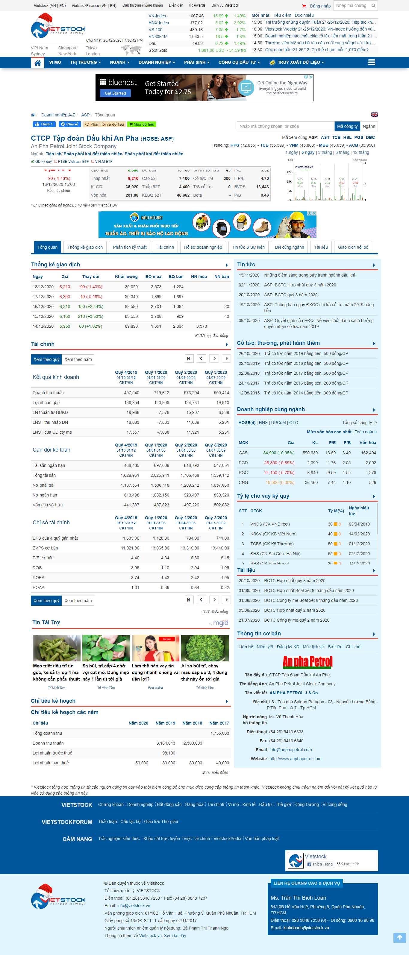 Thiết kế Website web asp.net - financevietstockvn