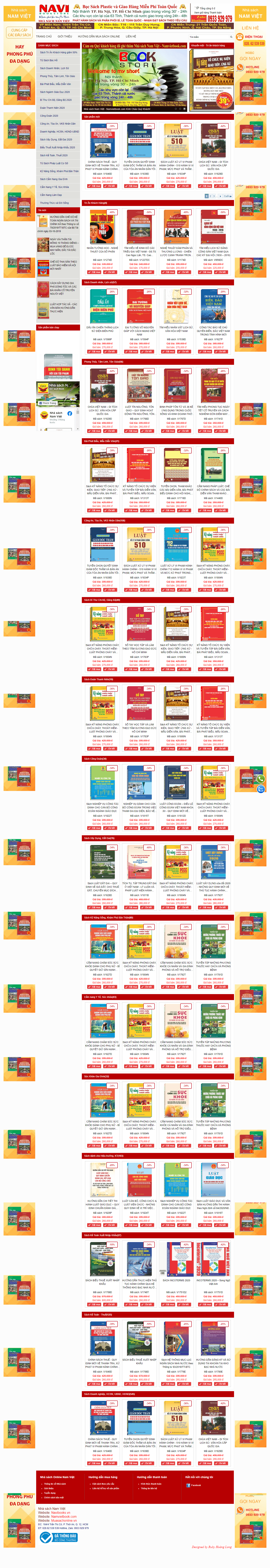 Thiết kế Website Web bán sách trực tuyến - navibooksvn