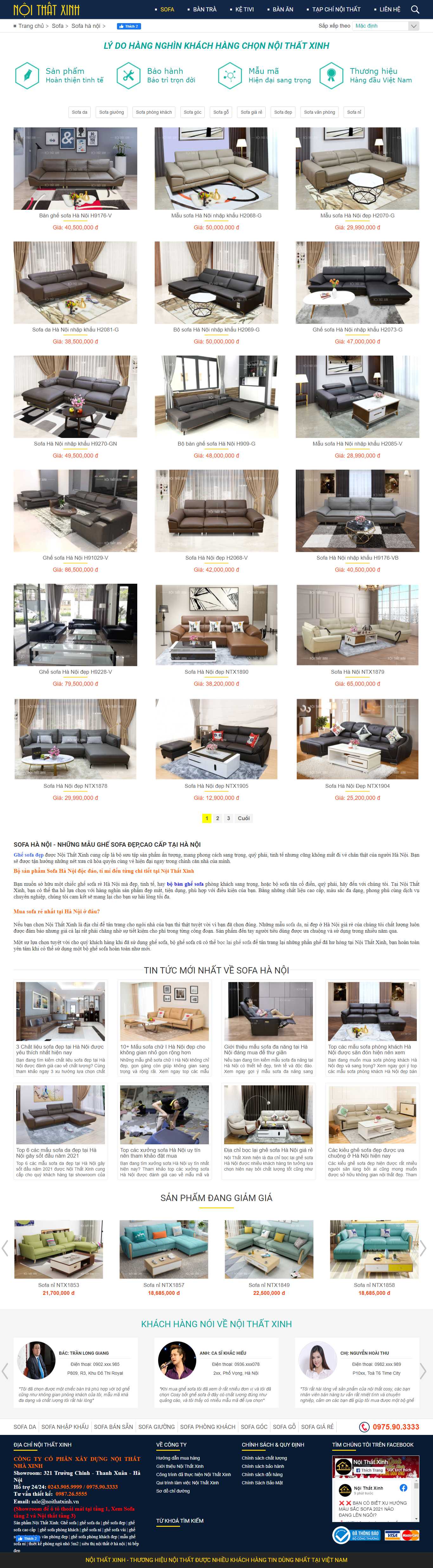[thanhlysofa] Thiết kế Website Web bán sofa - nhaxinhplazacom