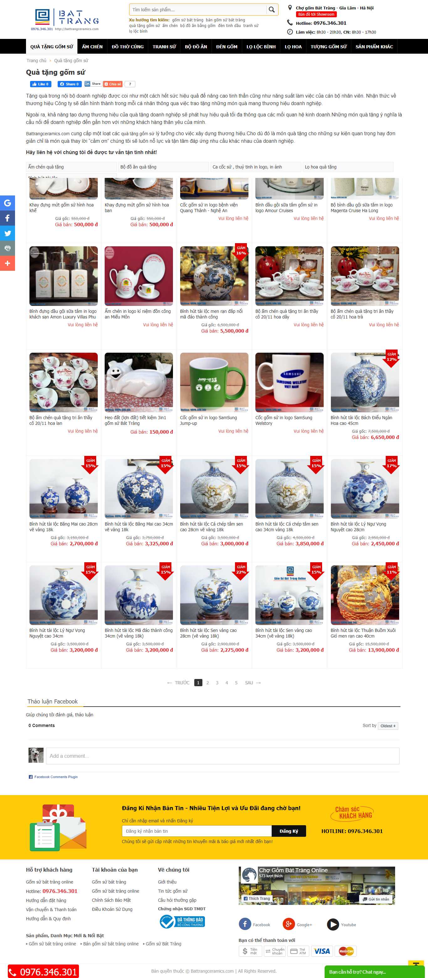 [gom10] Thiết kế Website Web bán đồ gốm sứ - battrangceramicscom