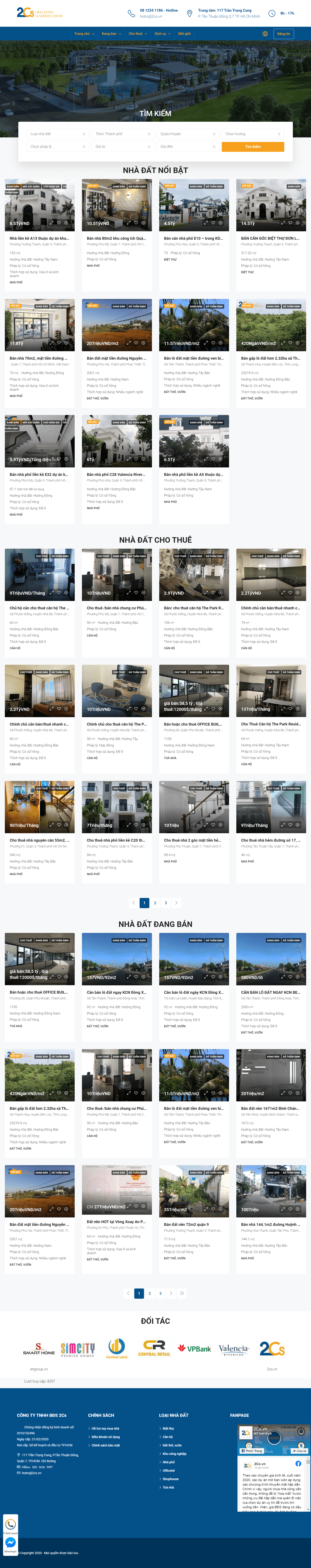 Thiết kế Website Web mua bán nhà đất - 2csvn