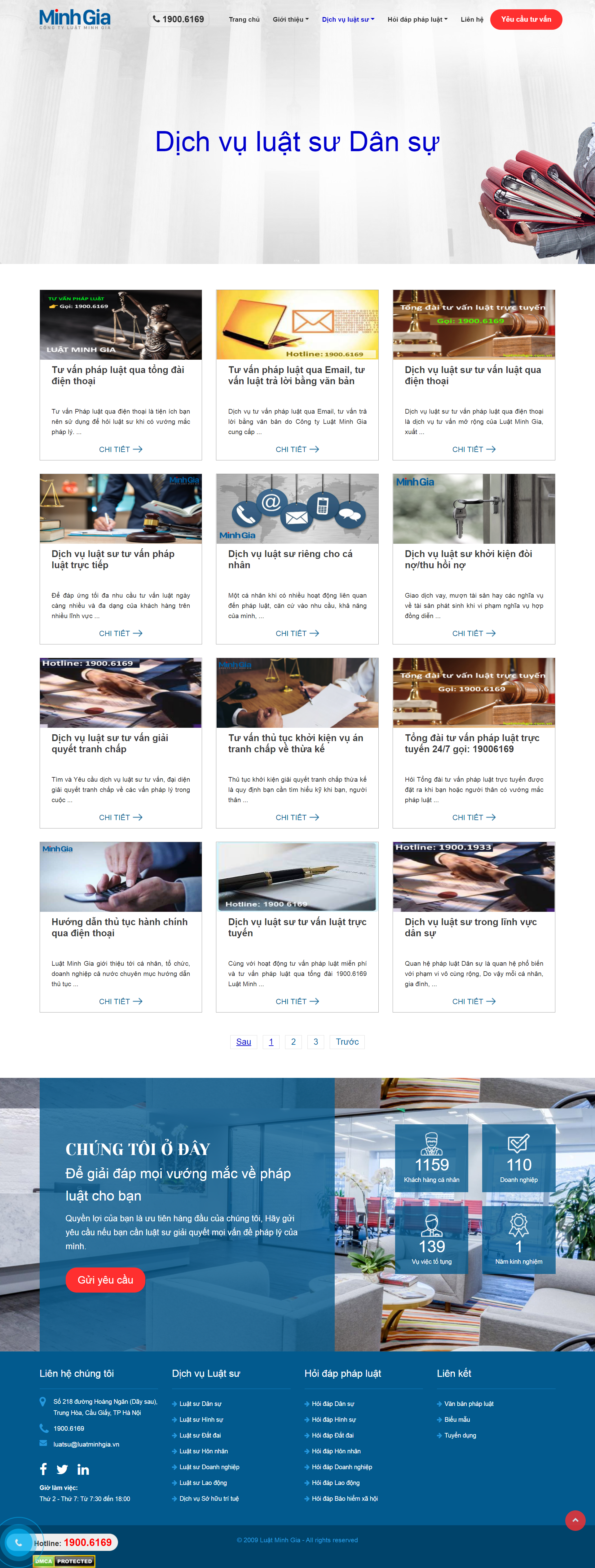 Thiết kế Website Web công ty luật - luatminhgiacomvn